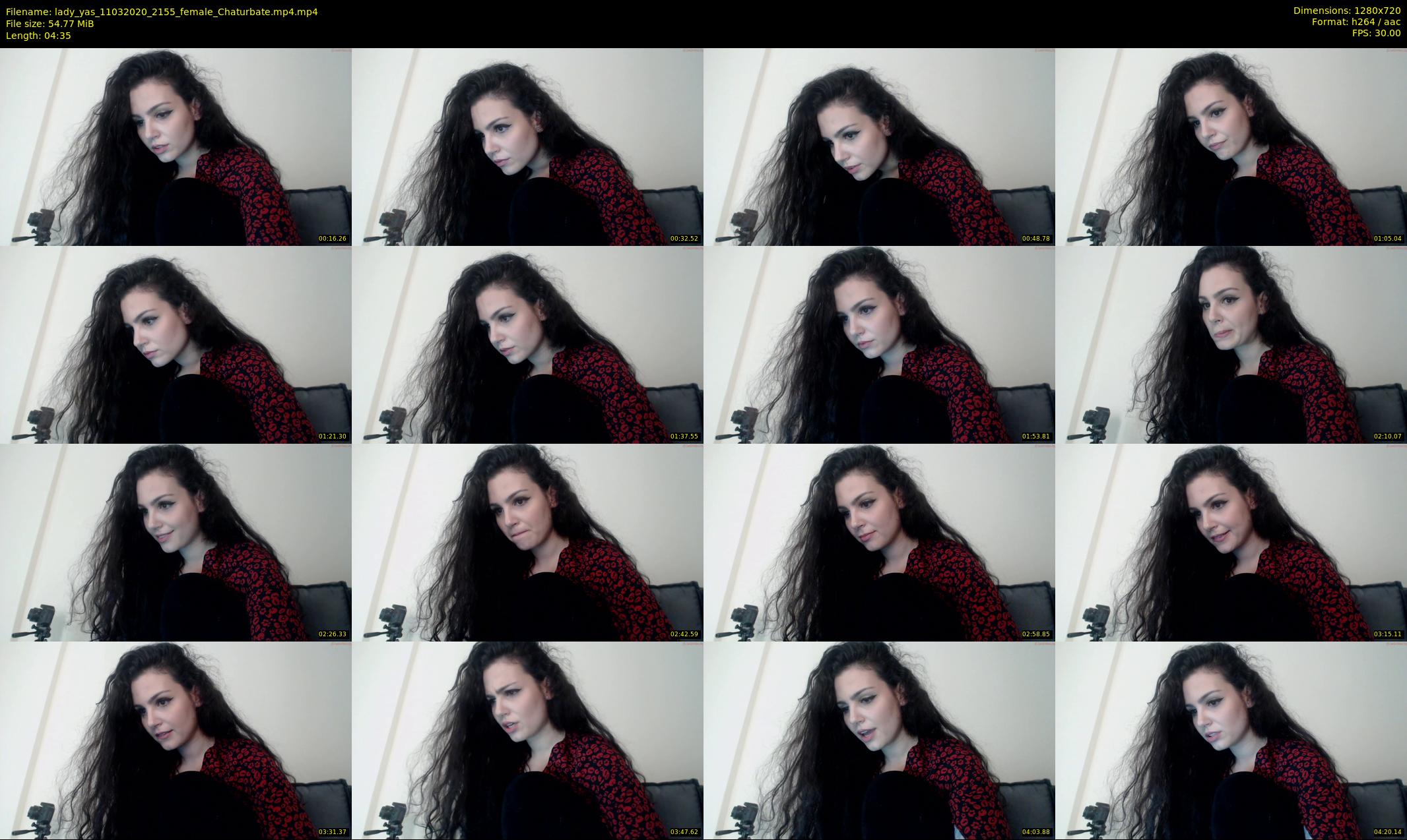 lady_yas — 5 minute Chaturbate female cam show recording, 720p, Mar 11, 2020