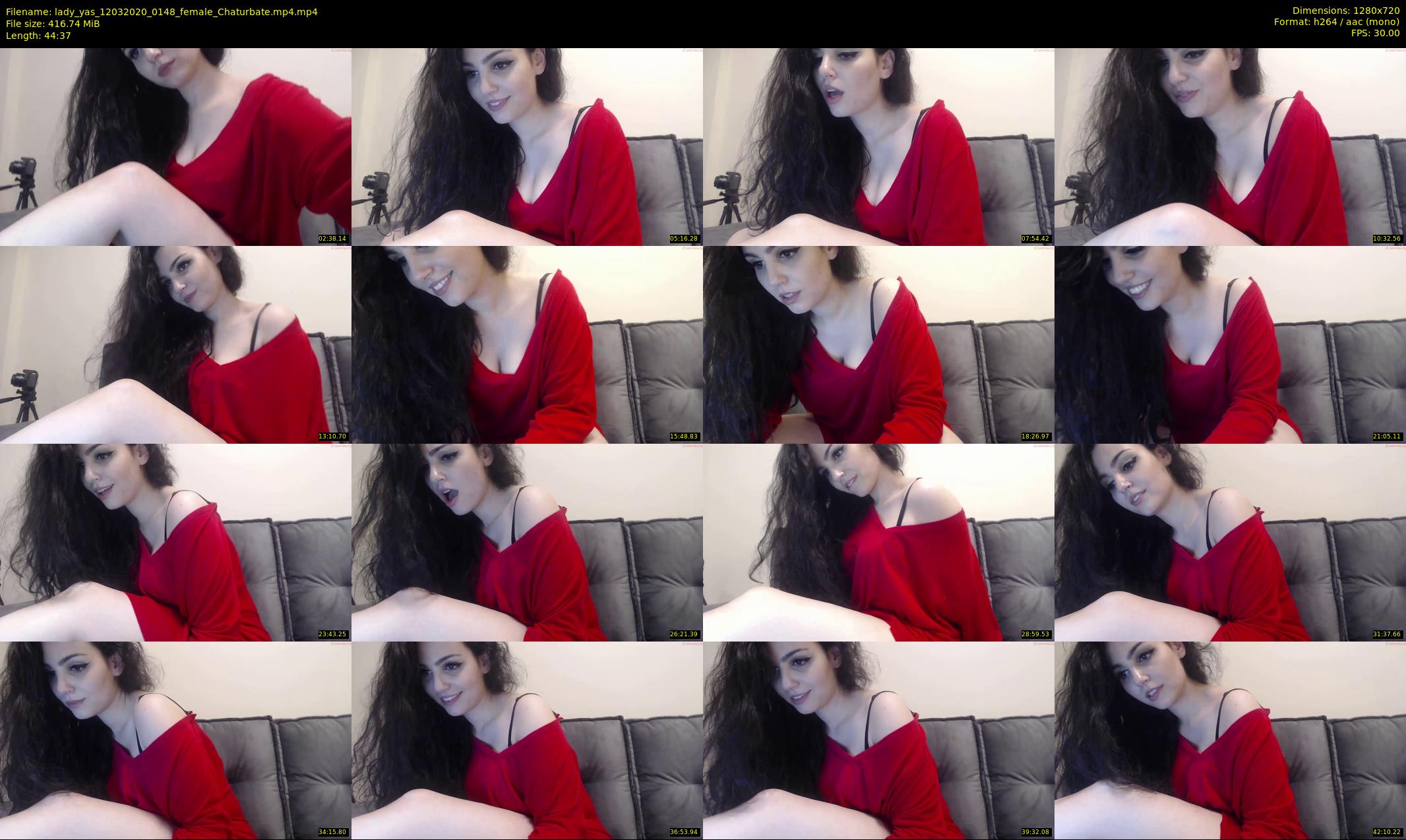 lady_yas — 45 minute Chaturbate female cam show recording, 720p, Mar 12, 2020