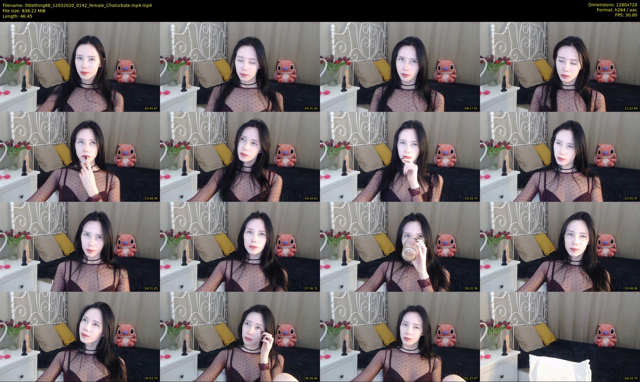 littlething88 — 47 minute Chaturbate female cam show recording, 720p, Mar 12, 2020