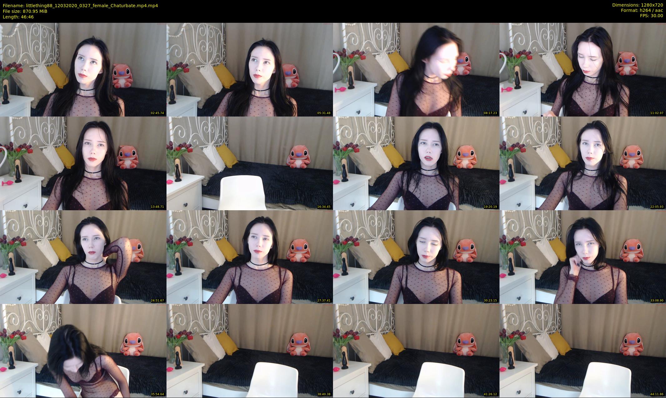 littlething88 — 47 minute Chaturbate female cam show recording, 720p, Mar 12, 2020