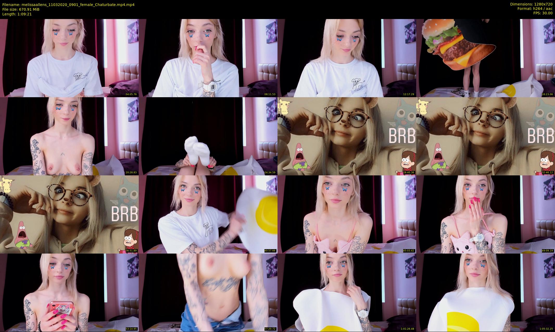 melissaallens — 70 minute Chaturbate female cam show recording, 720p, Mar 11, 2020