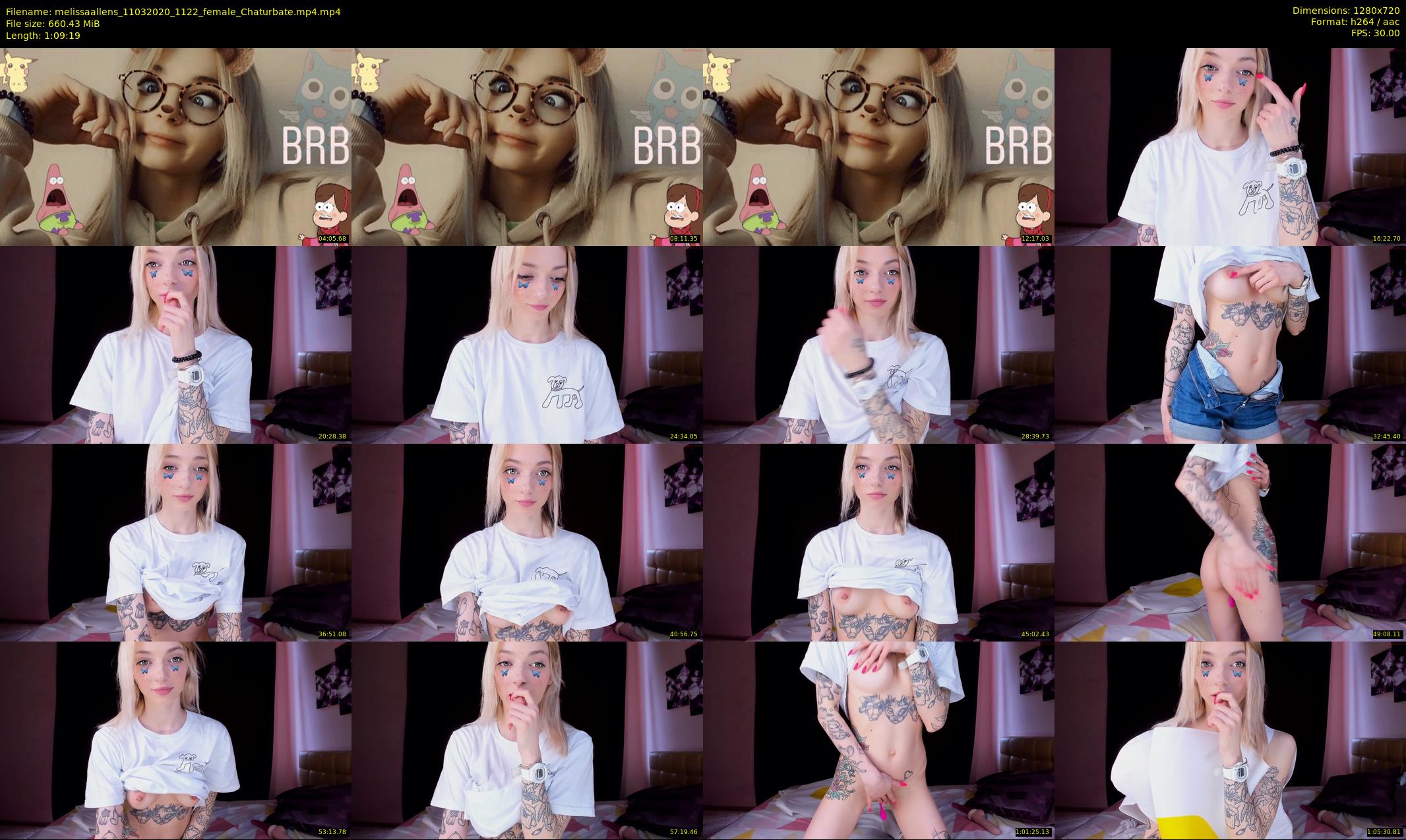 melissaallens — 70 minute Chaturbate female cam show recording, 720p, Mar 11, 2020