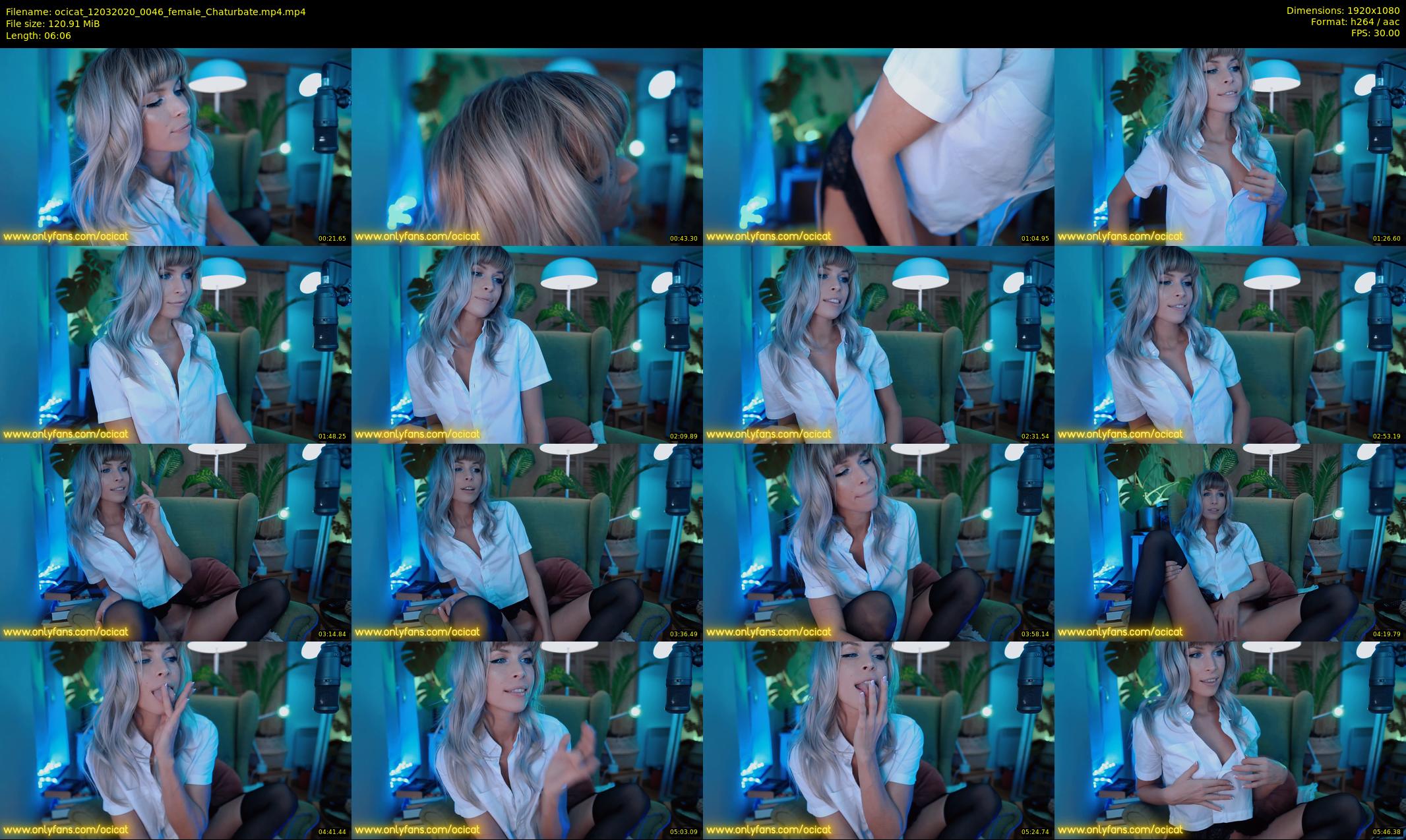 ocicat — 7 minute Chaturbate female cam show recording, 1080p, Mar 12, 2020