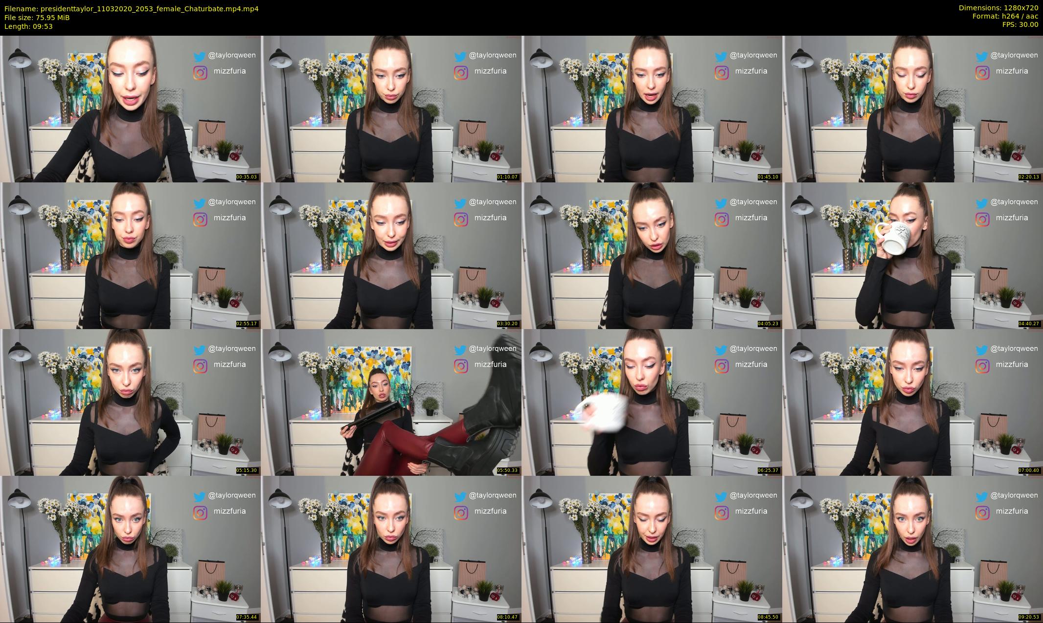 presidenttaylor — 10 minute Chaturbate female cam show recording, 720p, Mar 11, 2020