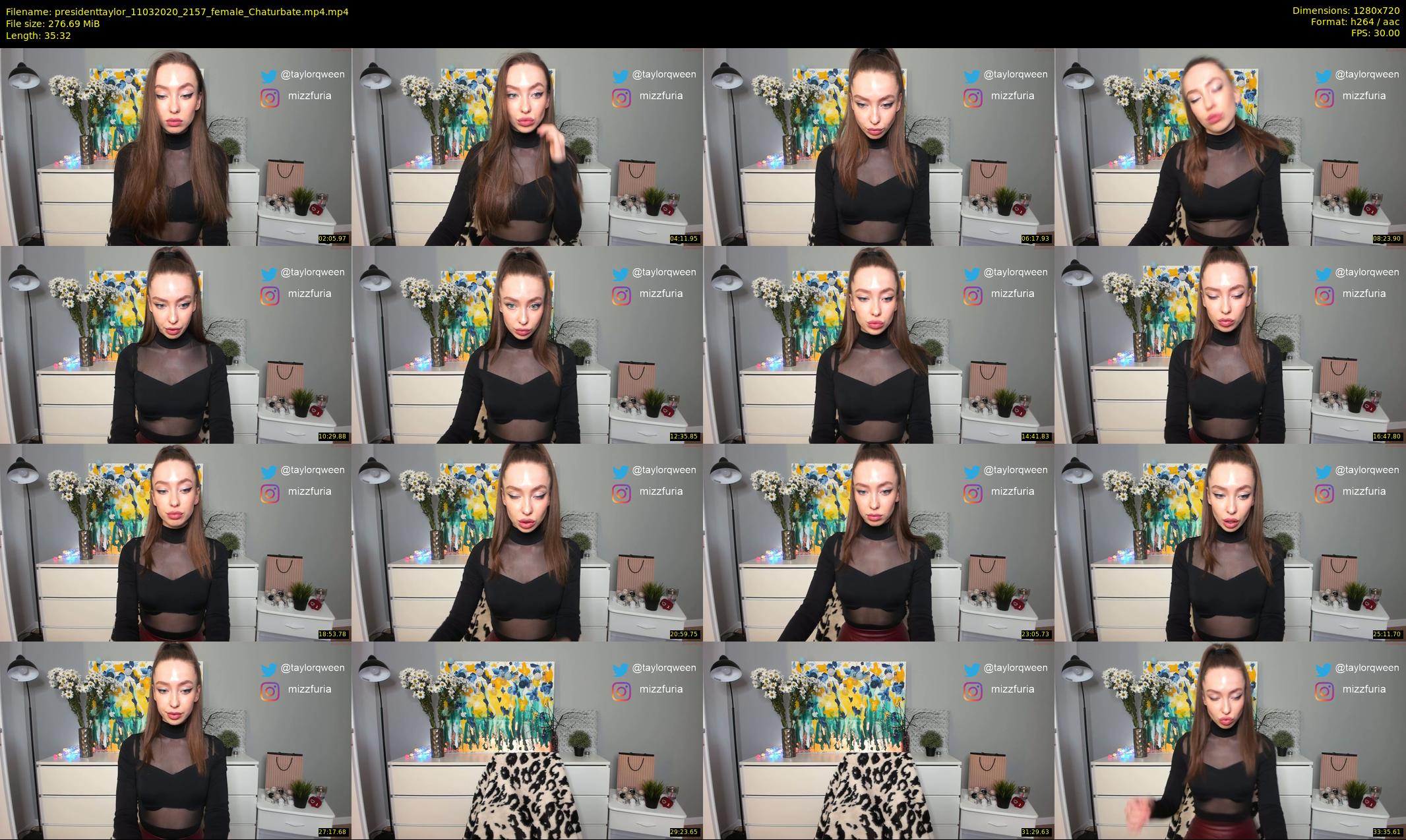 presidenttaylor — 36 minute Chaturbate female cam show recording, 720p, Mar 11, 2020