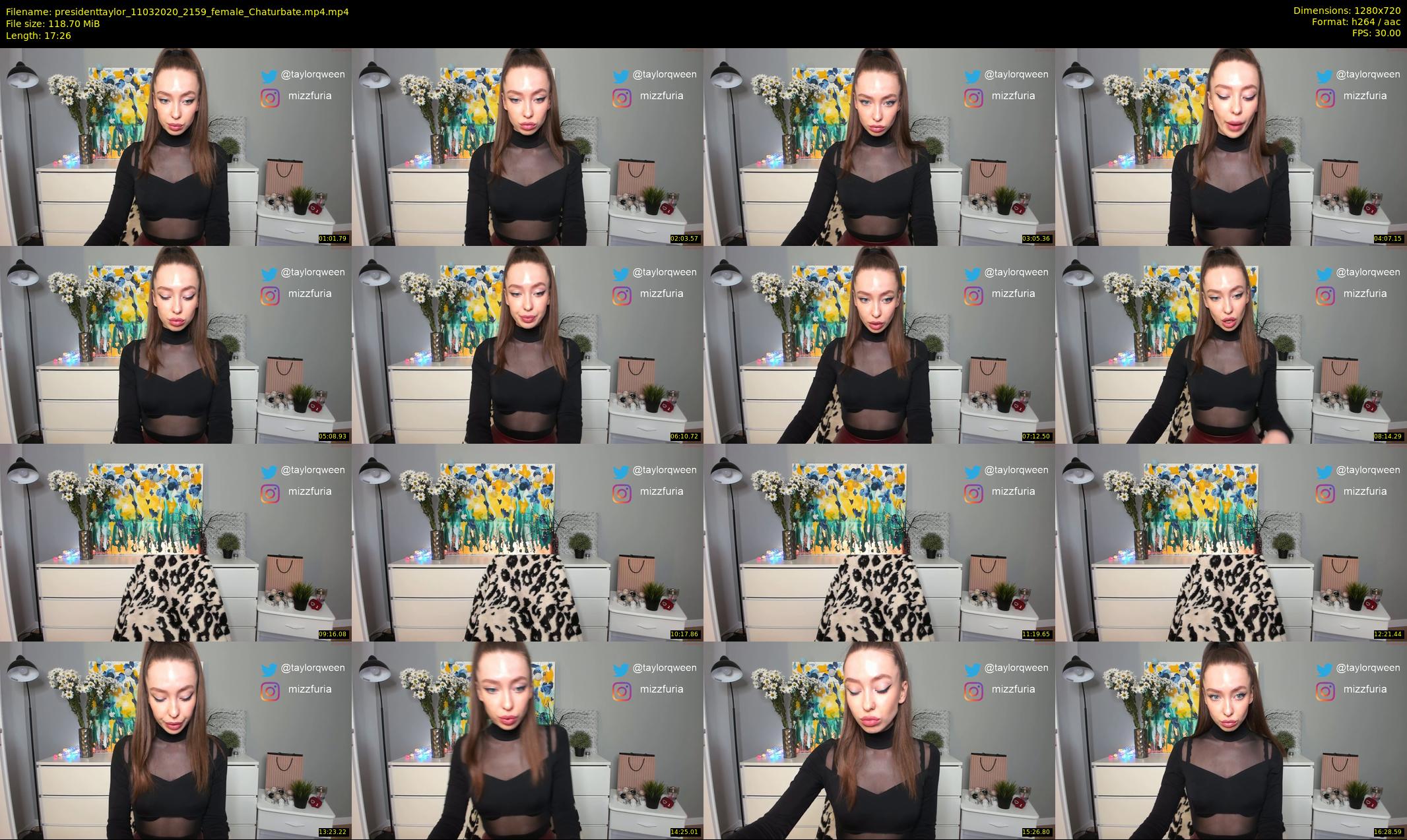presidenttaylor — 18 minute Chaturbate female cam show recording, 720p, Mar 11, 2020