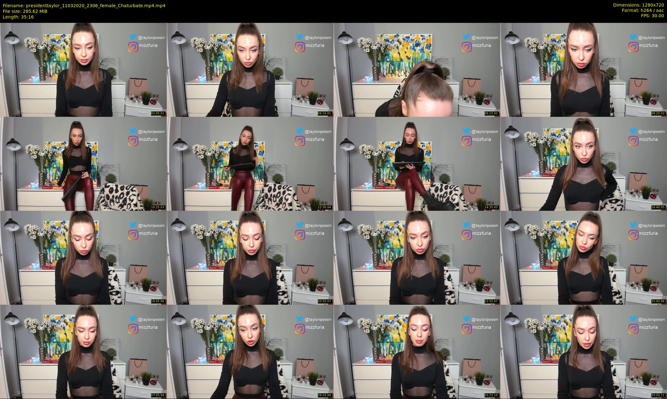 presidenttaylor — 36 minute Chaturbate female cam show recording, 720p, Mar 11, 2020