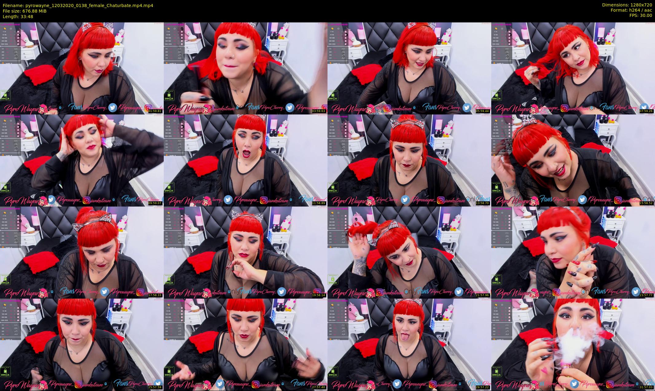 pyrowayne — 34 minute Chaturbate female cam show recording, 720p, Mar 12, 2020