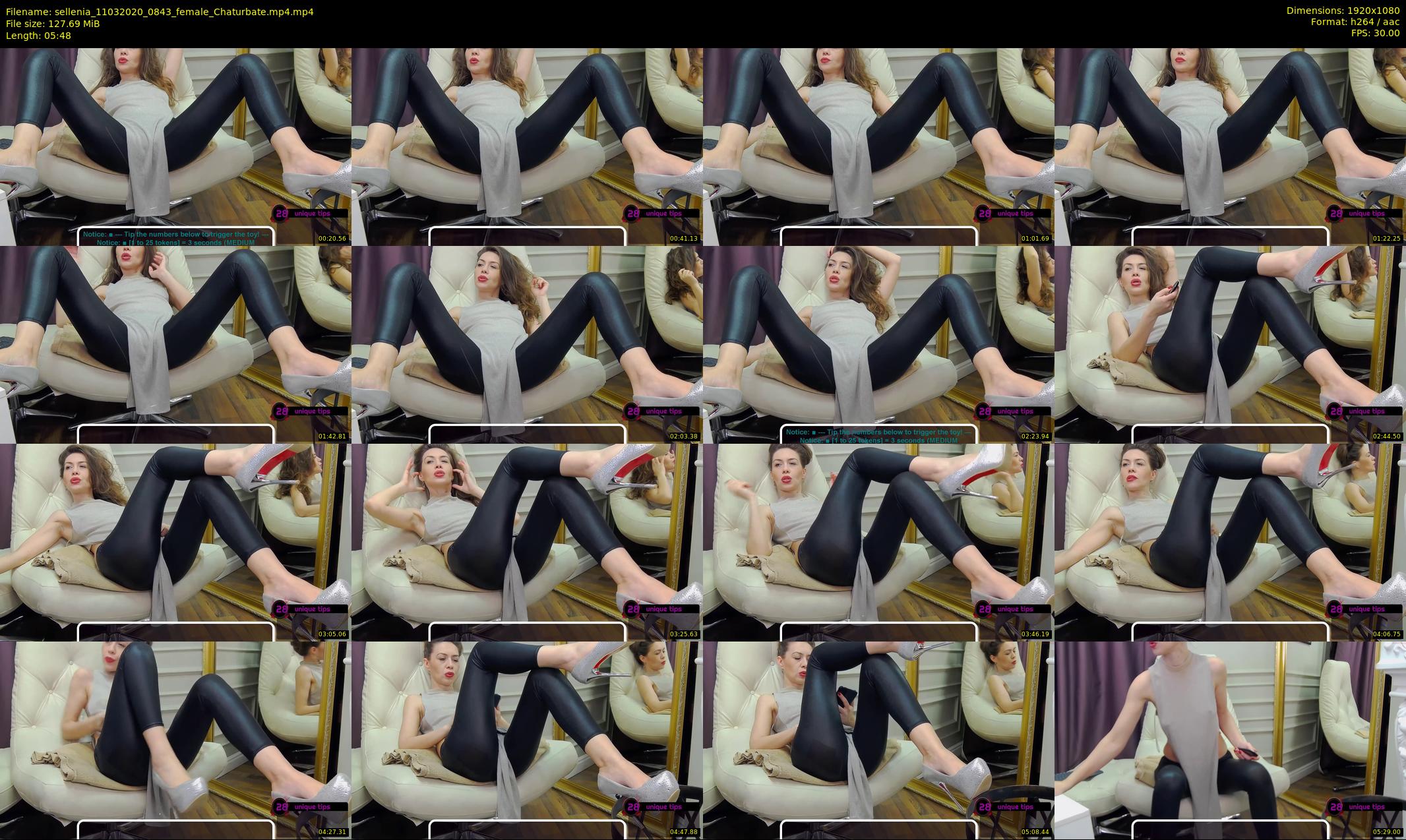 sellenia — 6 minute Chaturbate female cam show recording, 1080p, Mar 11, 2020