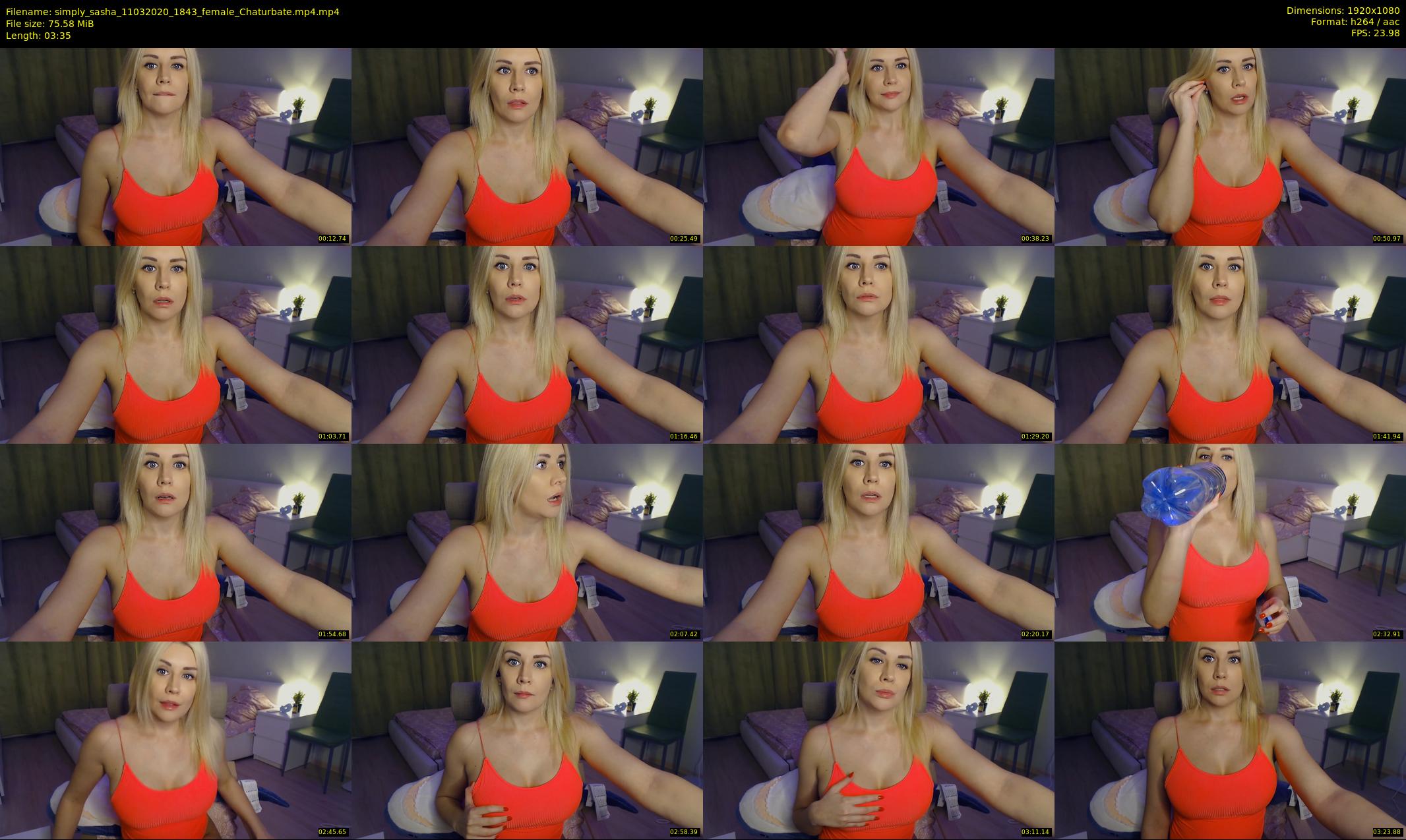 simply_sasha — 4 minute Chaturbate female cam show recording, 1080p, Mar 11, 2020