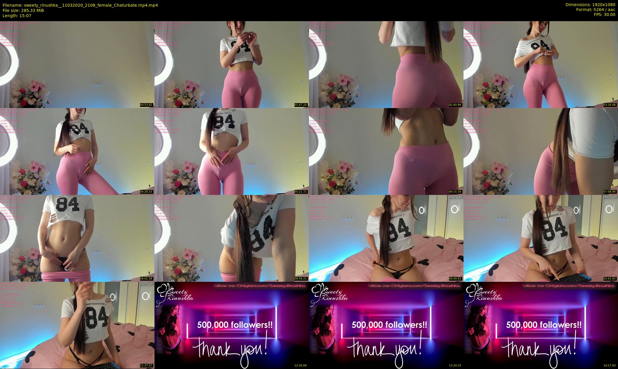 sweety_rinushka_ — 16 minute Chaturbate female cam show recording, 1080p, Mar 11, 2020