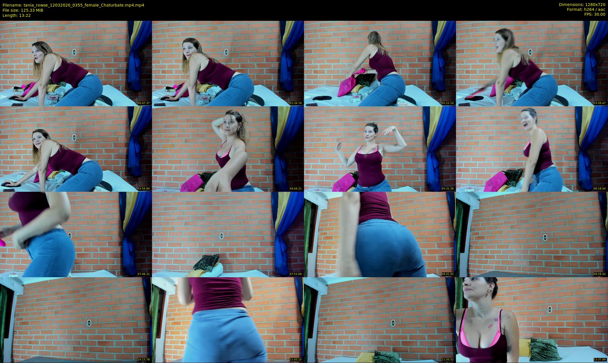 tania_rowse — 14 minute Chaturbate female cam show recording, 720p, Mar 12, 2020