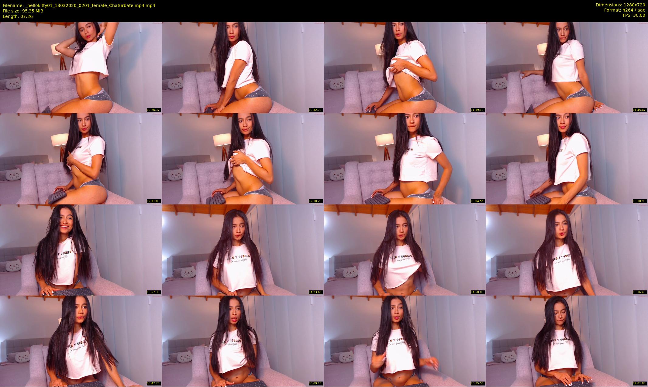 _hellokitty01 — 8 minute Chaturbate female cam show recording, 720p, Mar 13, 2020