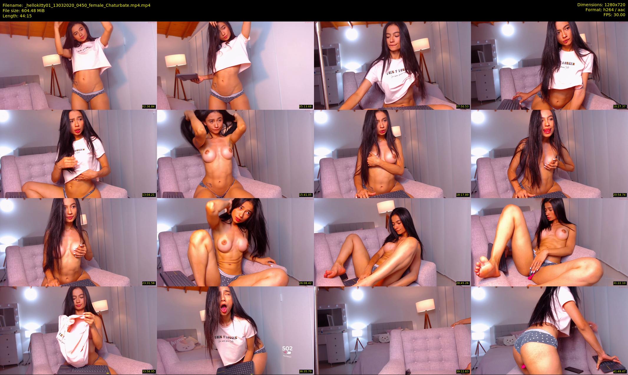 _hellokitty01 — 45 minute Chaturbate female cam show recording, 720p, Mar 13, 2020