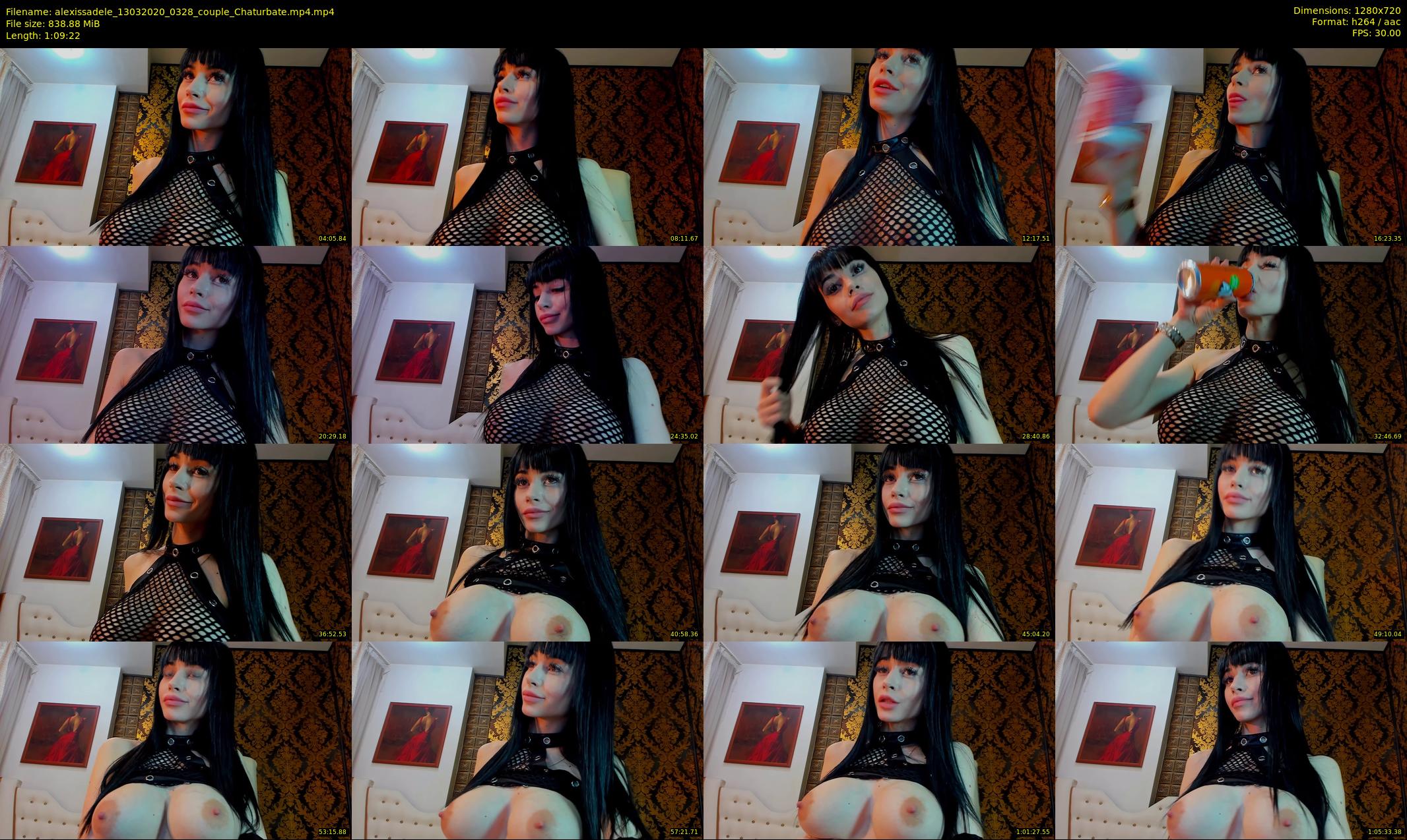 alexissadele — 70 minute Chaturbate female cam show recording, 720p, Mar 13, 2020