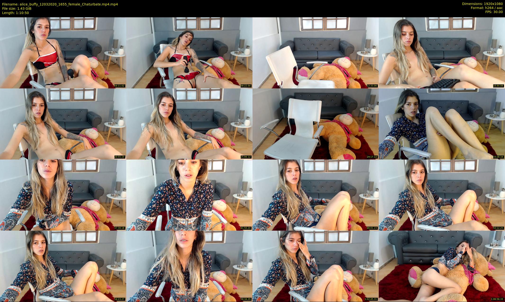 alice_buffy — 71 minute Chaturbate female cam show recording, 1080p, Mar 12, 2020