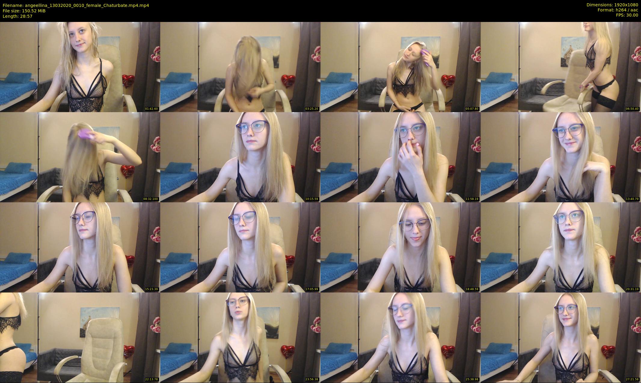 angeellina — 29 minute Chaturbate female cam show recording, 1080p, Mar 13, 2020