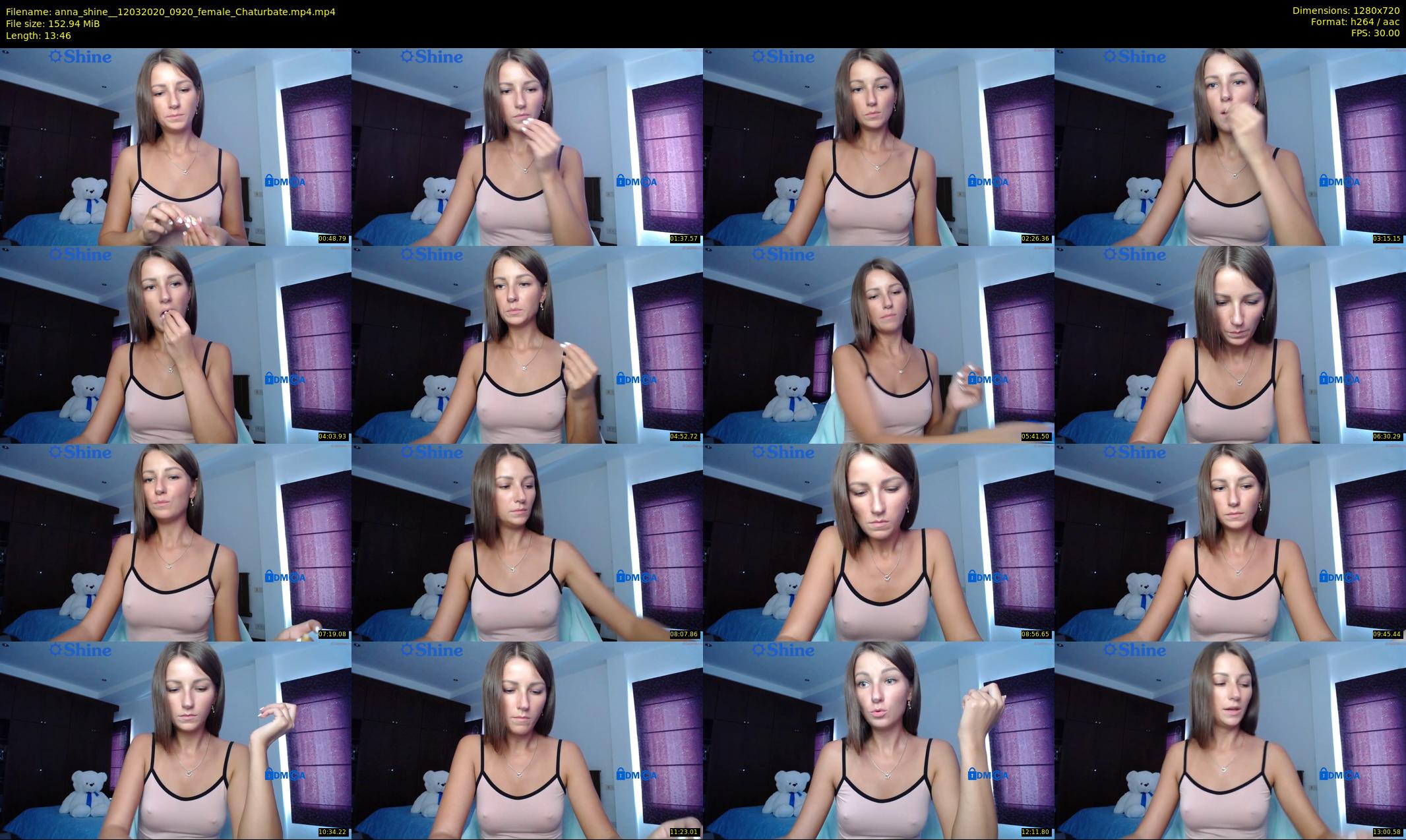 anna_shine_ — 14 minute Chaturbate female cam show recording, 720p, Mar 12, 2020