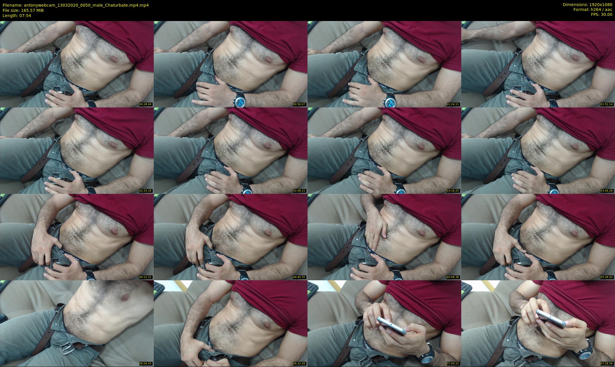 antonywebcam — 8 minute Chaturbate male cam show recording, 1080p, Mar 13, 2020