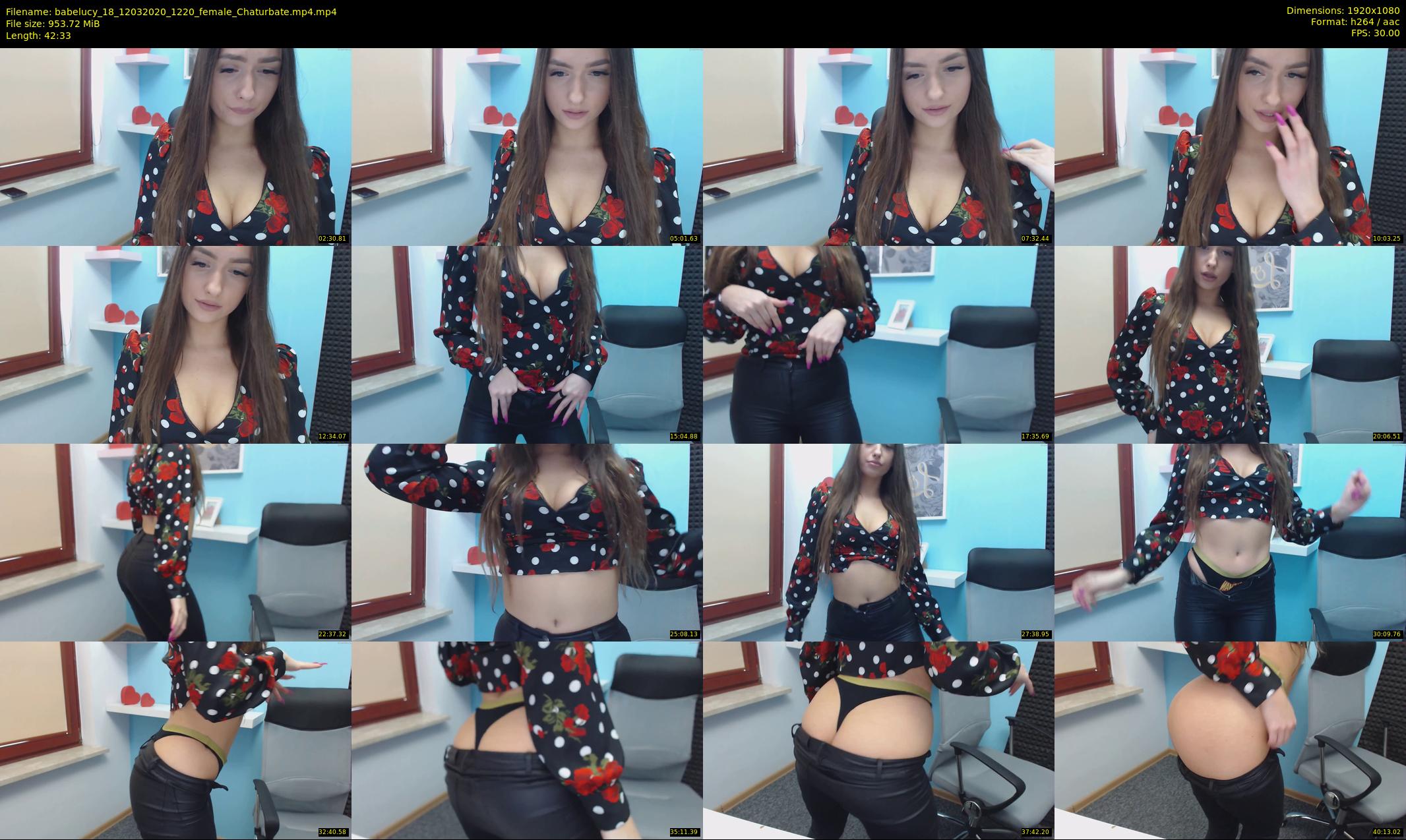 babelucy_18 — 43 minute Chaturbate female cam show recording, 1080p, Mar 12, 2020