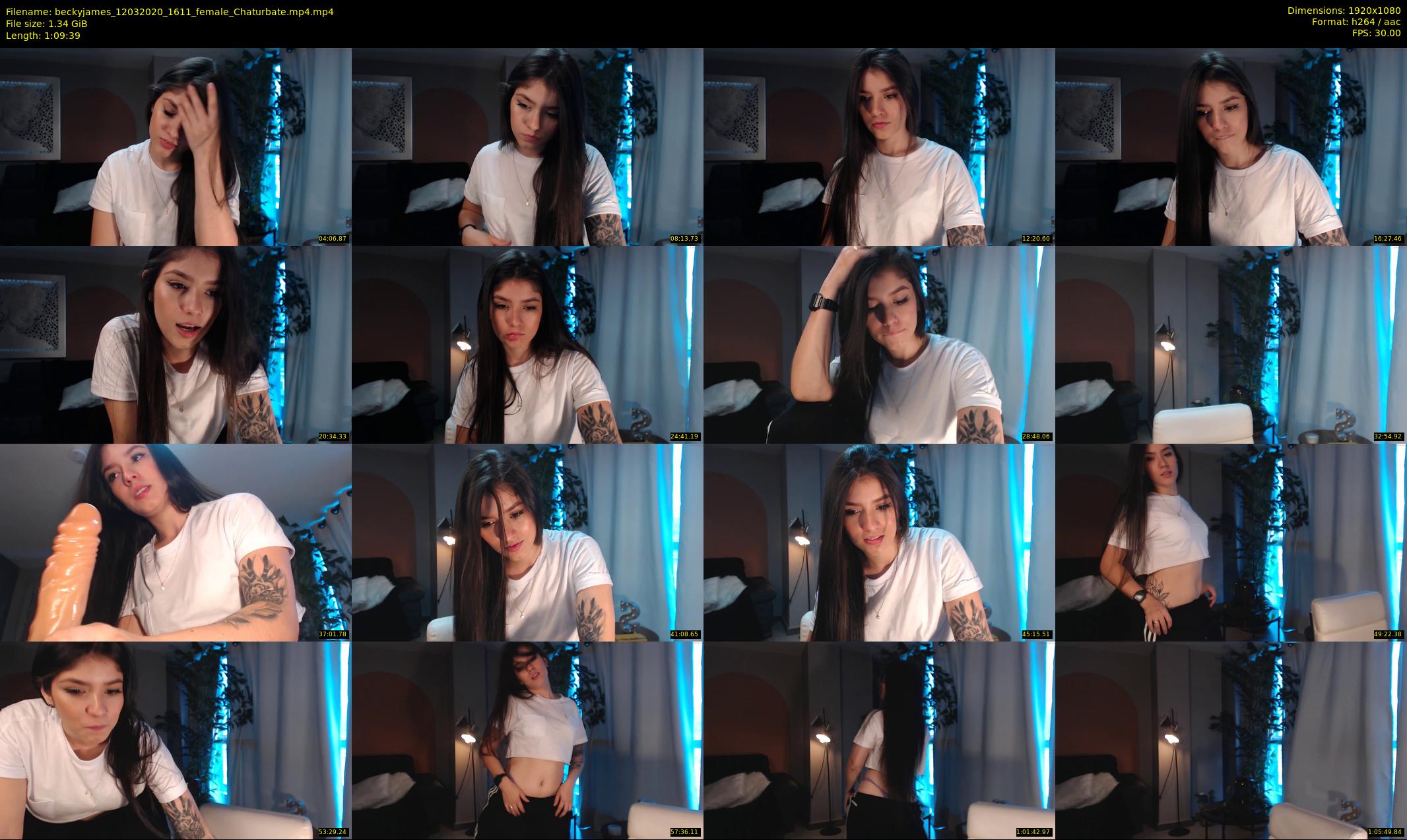 beckyjames — 70 minute Chaturbate female cam show recording, 1080p, Mar 12, 2020
