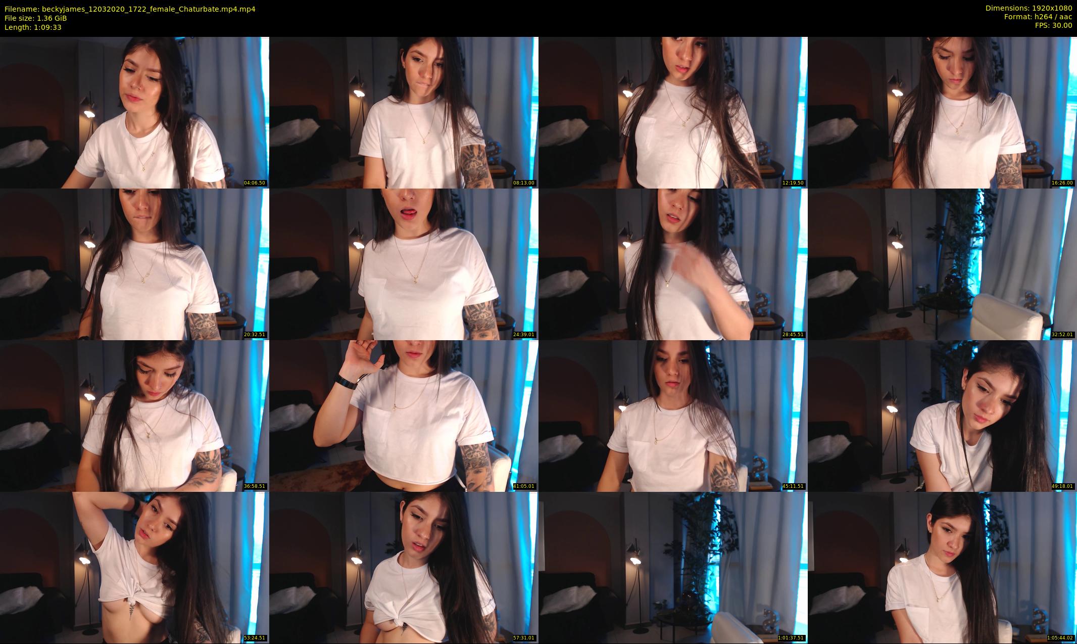beckyjames — 70 minute Chaturbate female cam show recording, 1080p, Mar 12, 2020