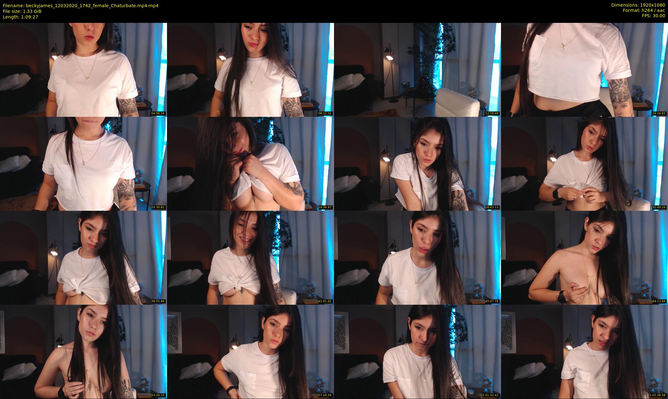 beckyjames — 70 minute Chaturbate female cam show recording, 1080p, Mar 12, 2020
