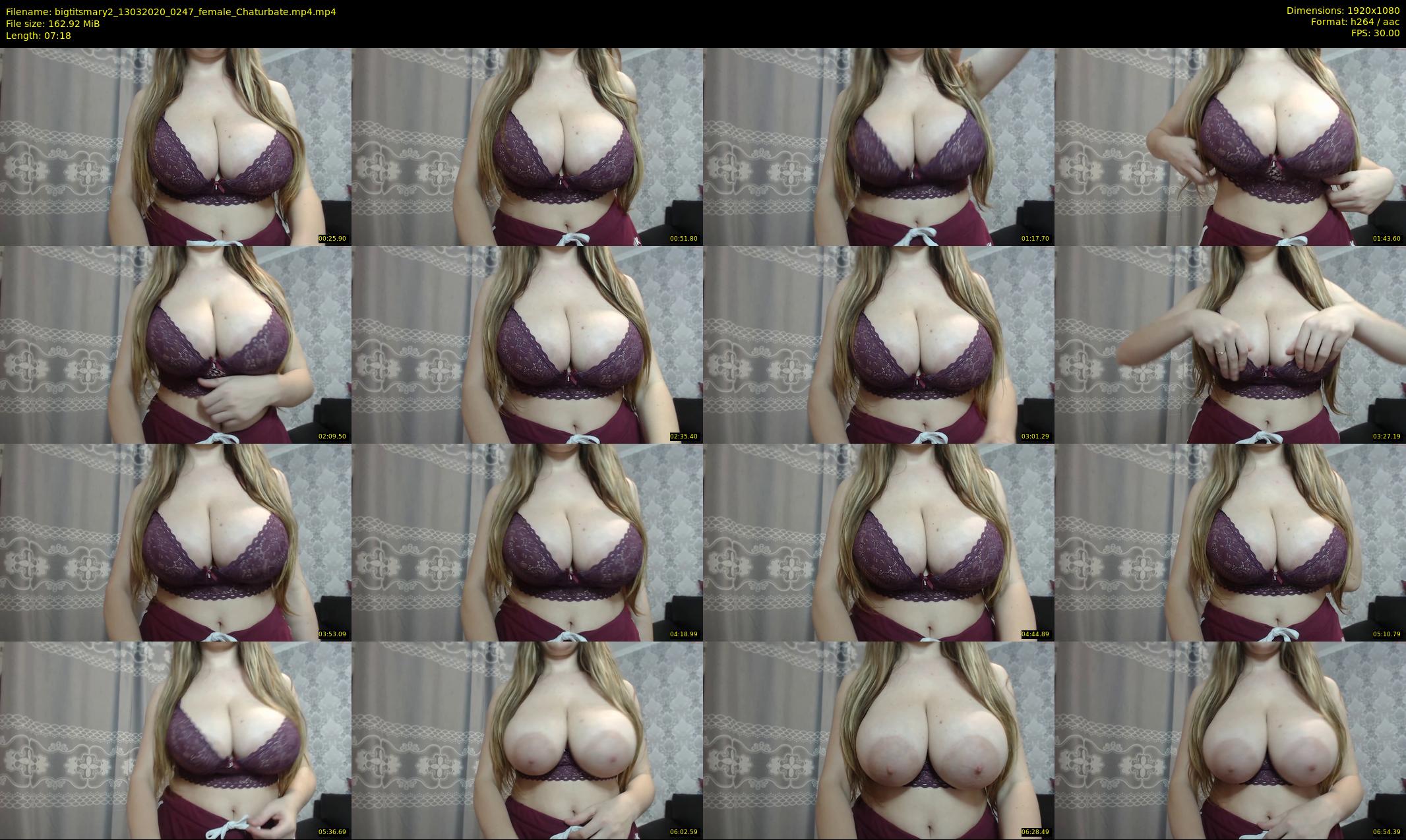 bigtitsmary2 — 8 minute Chaturbate female cam show recording, 1080p, Mar 13, 2020