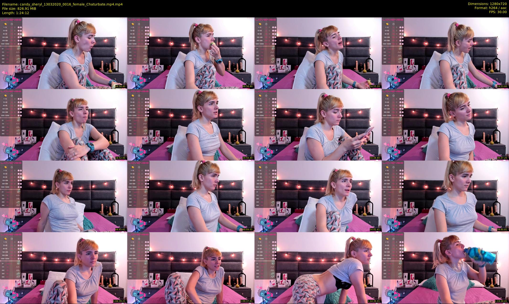 candy_sheryl — 85 minute Chaturbate female cam show recording, 720p, Mar 13, 2020