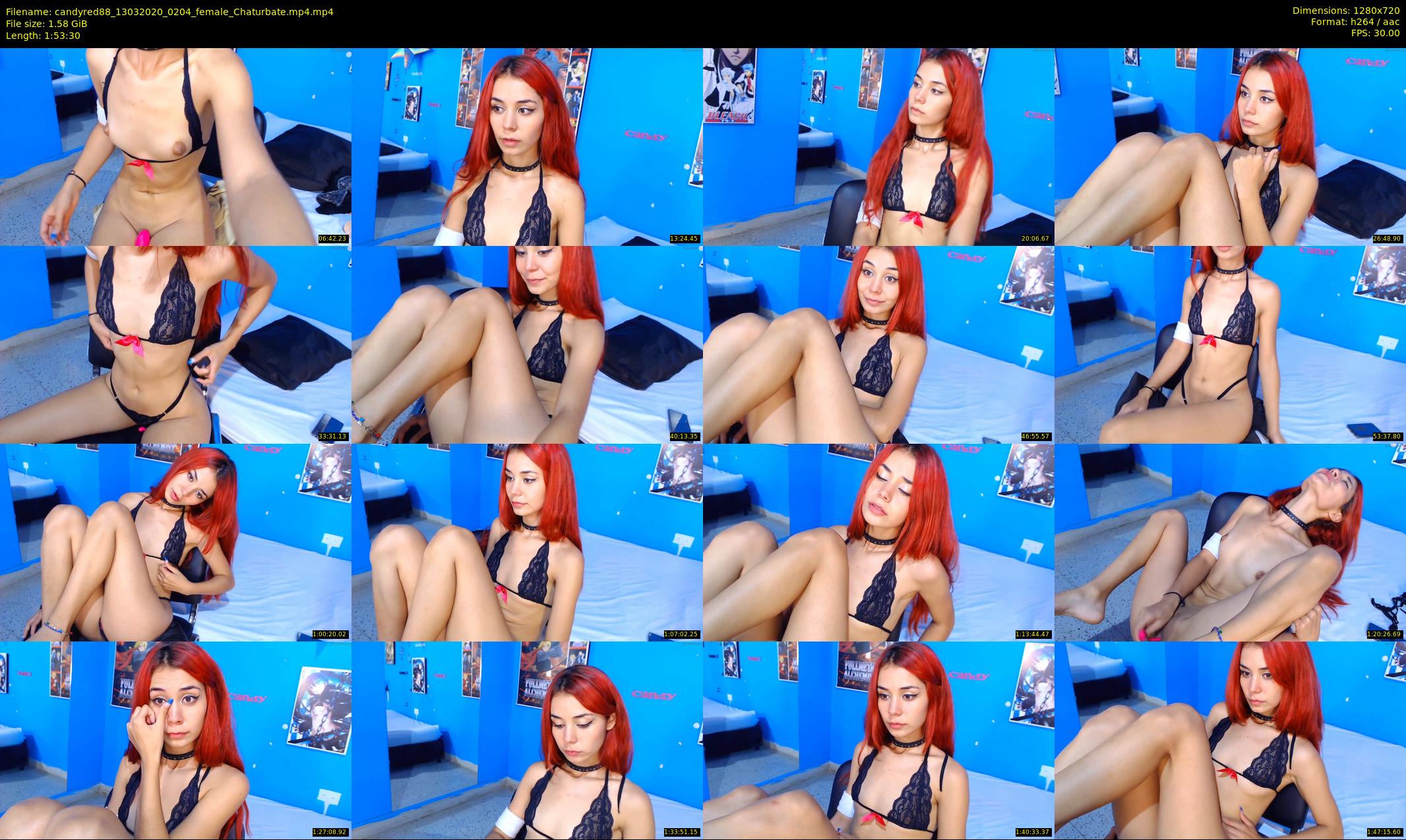candyred88 — 114 minute Chaturbate female cam show recording, 720p, Mar 13, 2020