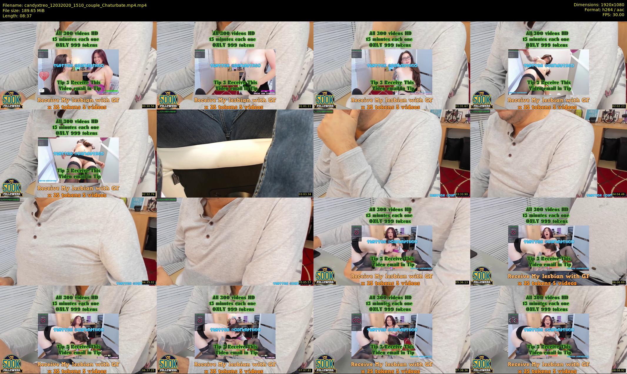 candyxtreo — 9 minute Chaturbate couple cam show recording, 1080p, Mar 12, 2020