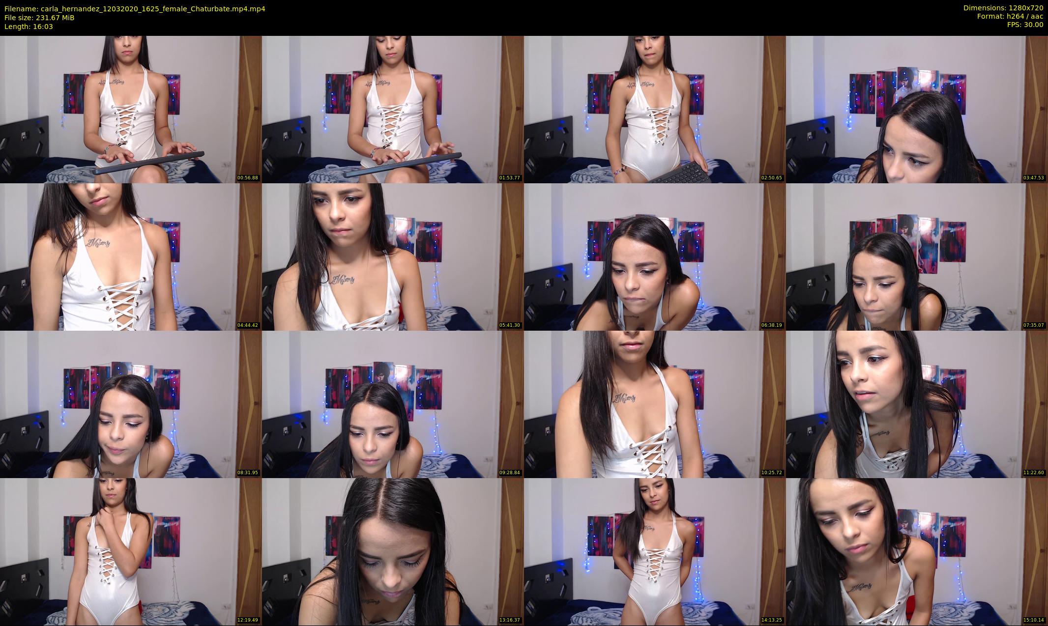 carla_hernandez — 17 minute Chaturbate female cam show recording, 720p, Mar 12, 2020