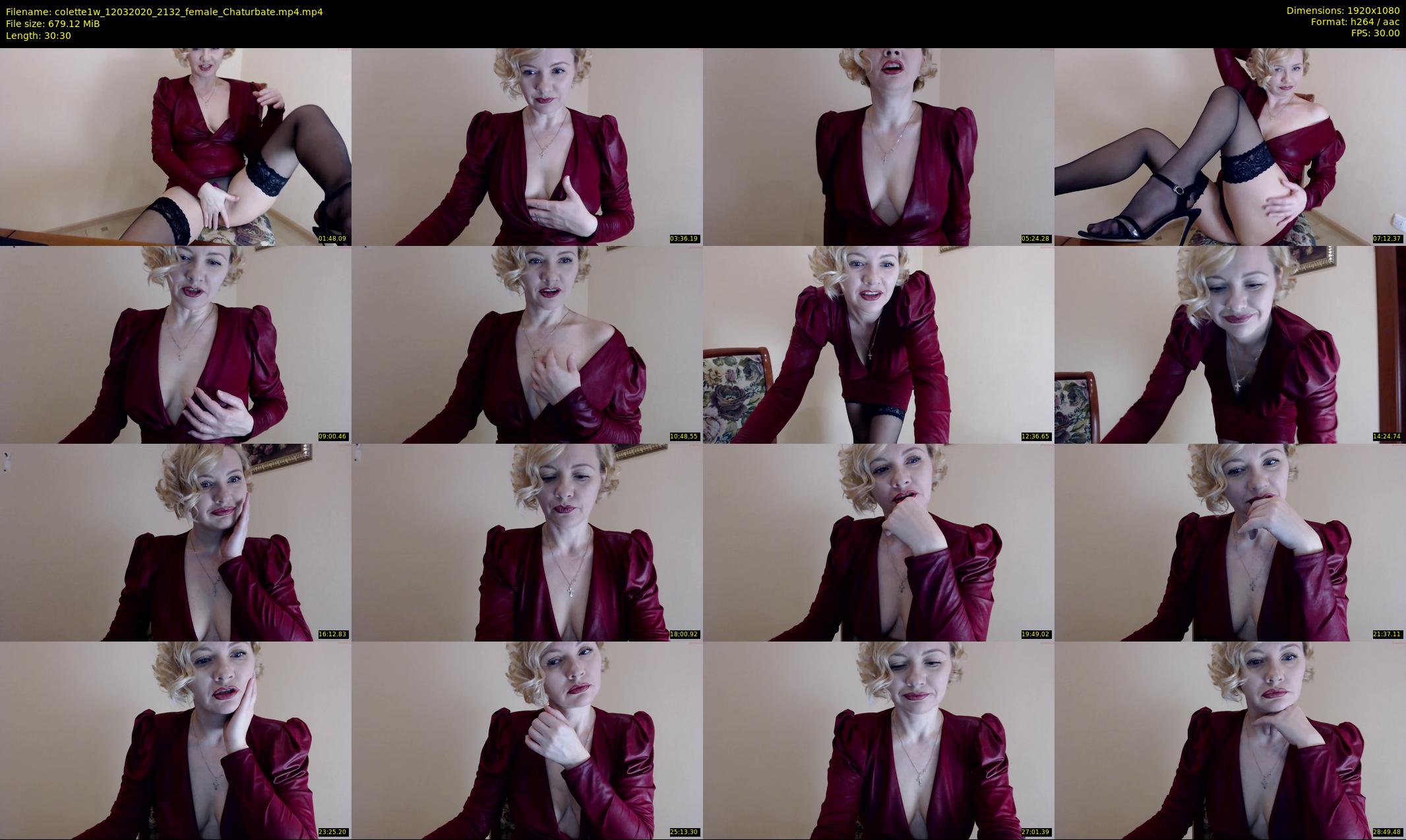 colette1w — 31 minute Chaturbate female cam show recording, 1080p, Mar 12, 2020