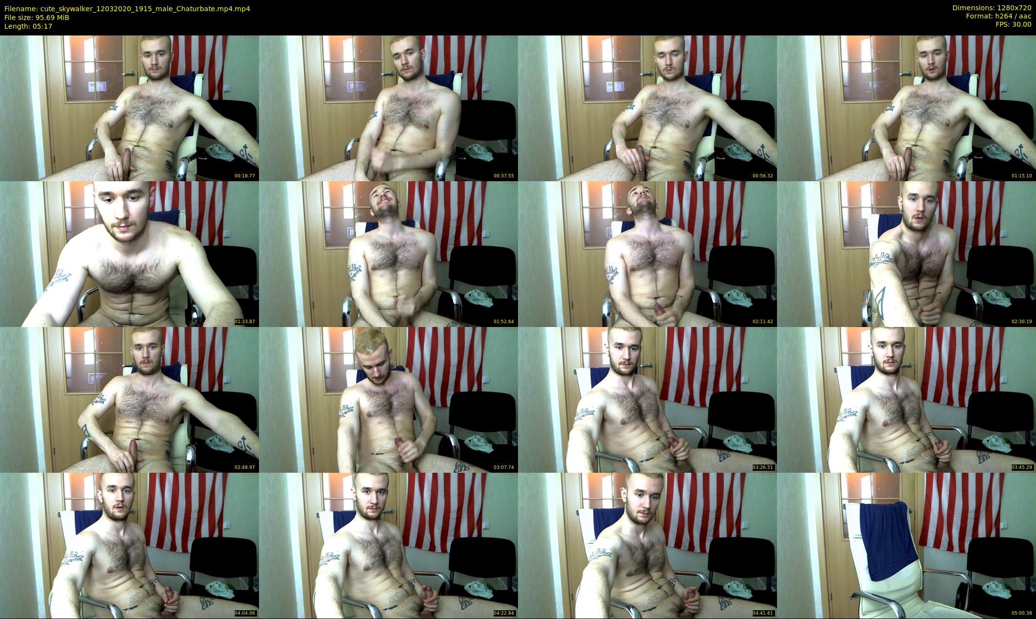 cute_skywalker — 6 minute Chaturbate male cam show recording, 720p, Mar 12, 2020