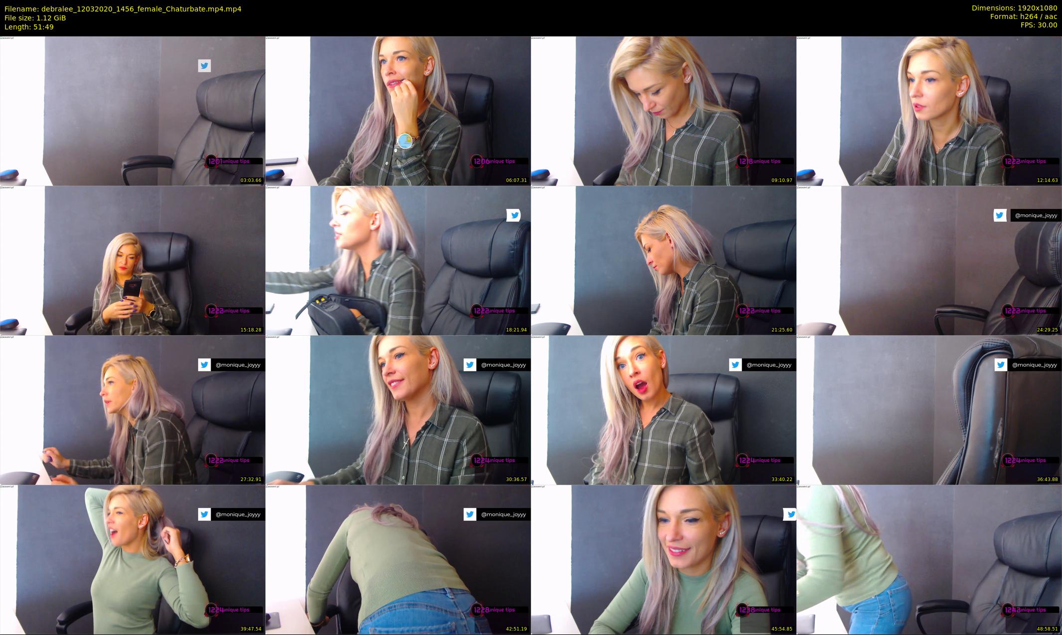 debralee — 52 minute Chaturbate female cam show recording, 1080p, Mar 12, 2020