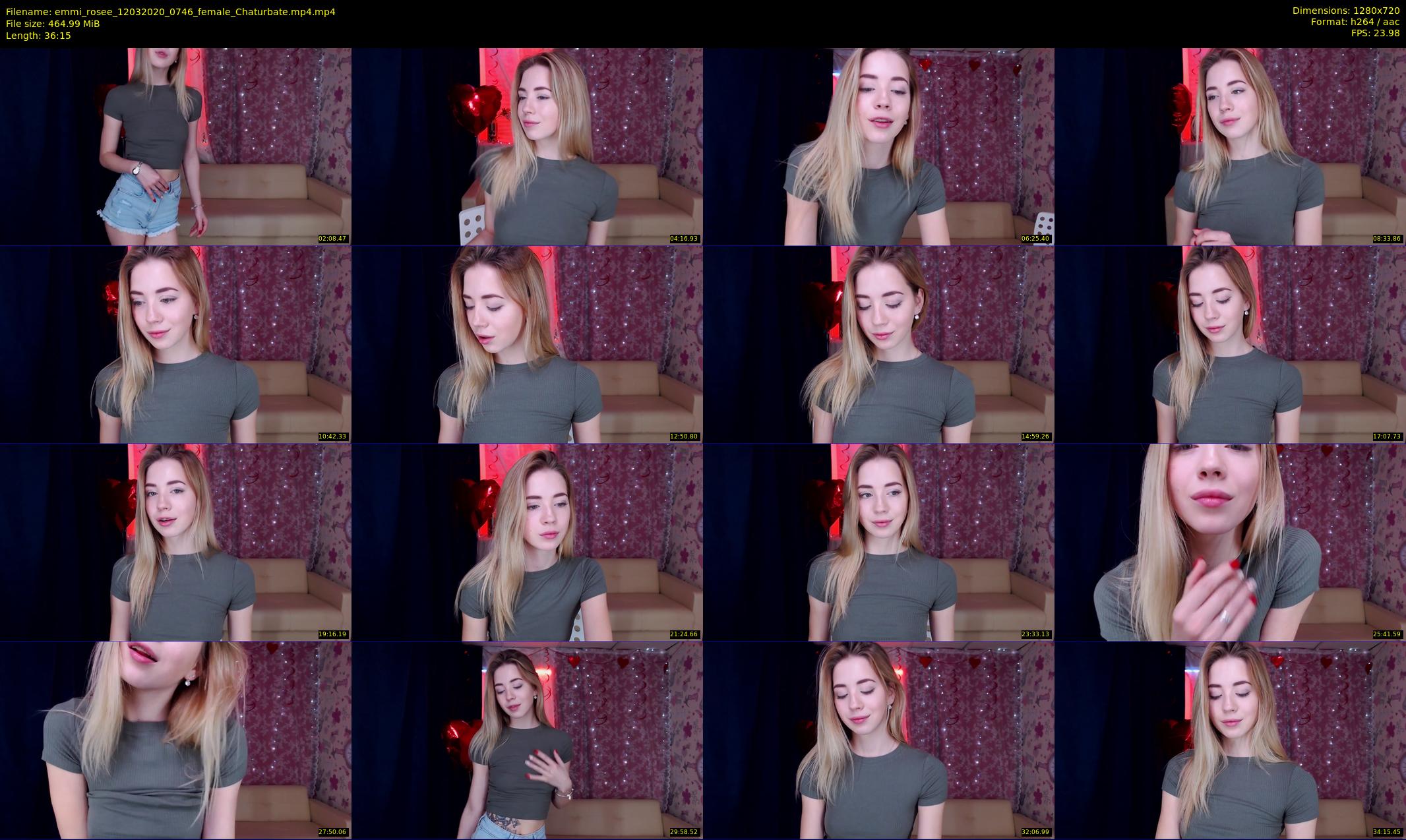 emmi_rosee — 37 minute Chaturbate female cam show recording, 720p, Mar 12, 2020