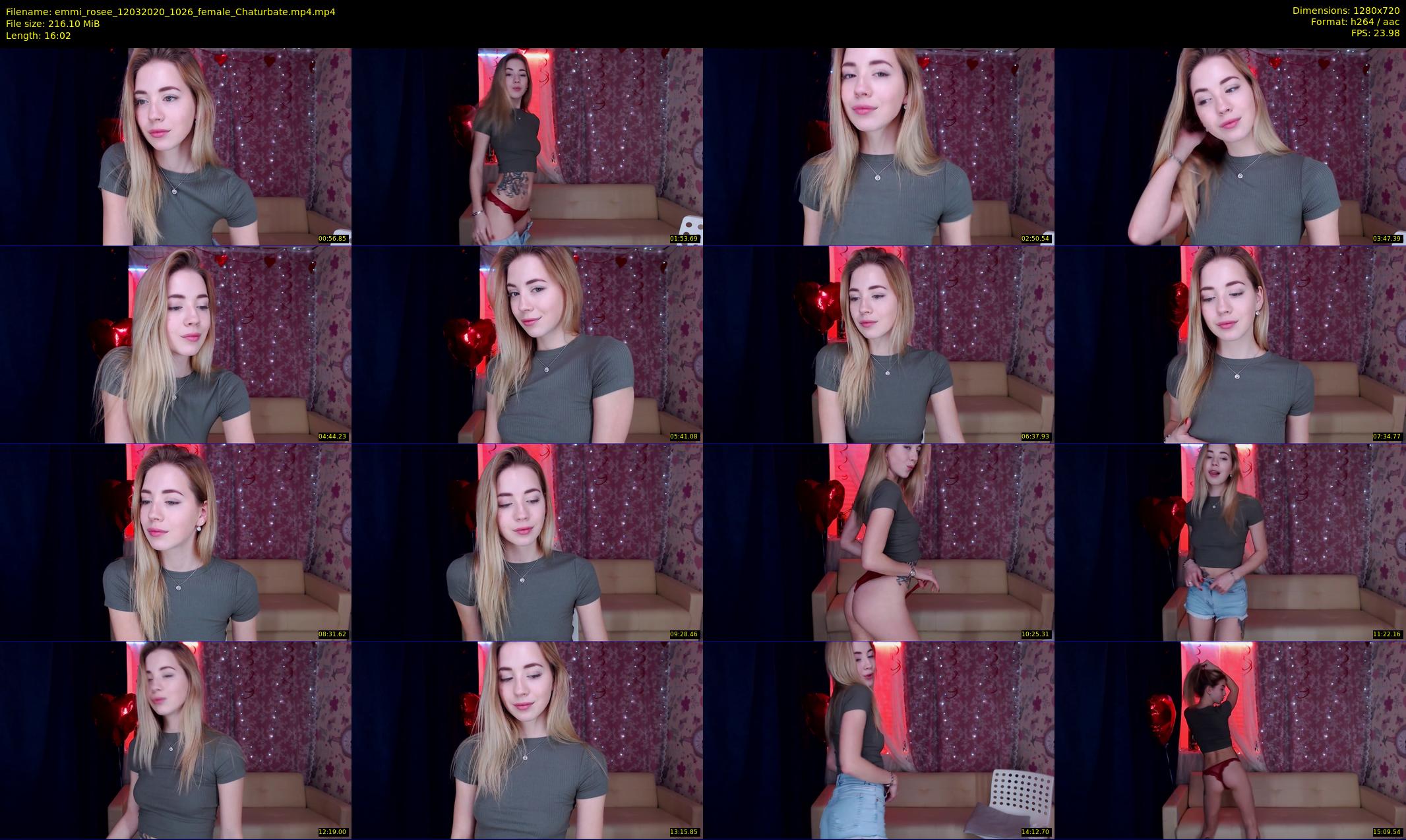 emmi_rosee — 17 minute Chaturbate female cam show recording, 720p, Mar 12, 2020