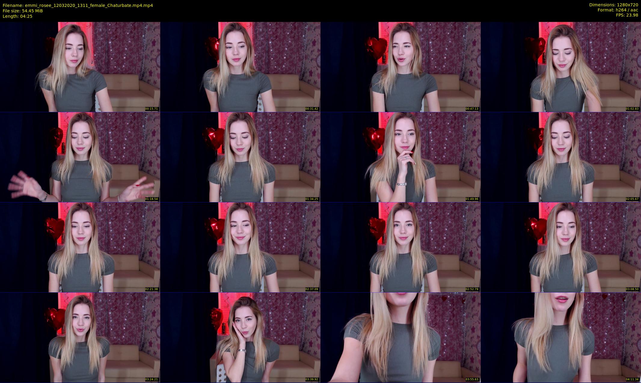 emmi_rosee — 5 minute Chaturbate female cam show recording, 720p, Mar 12, 2020