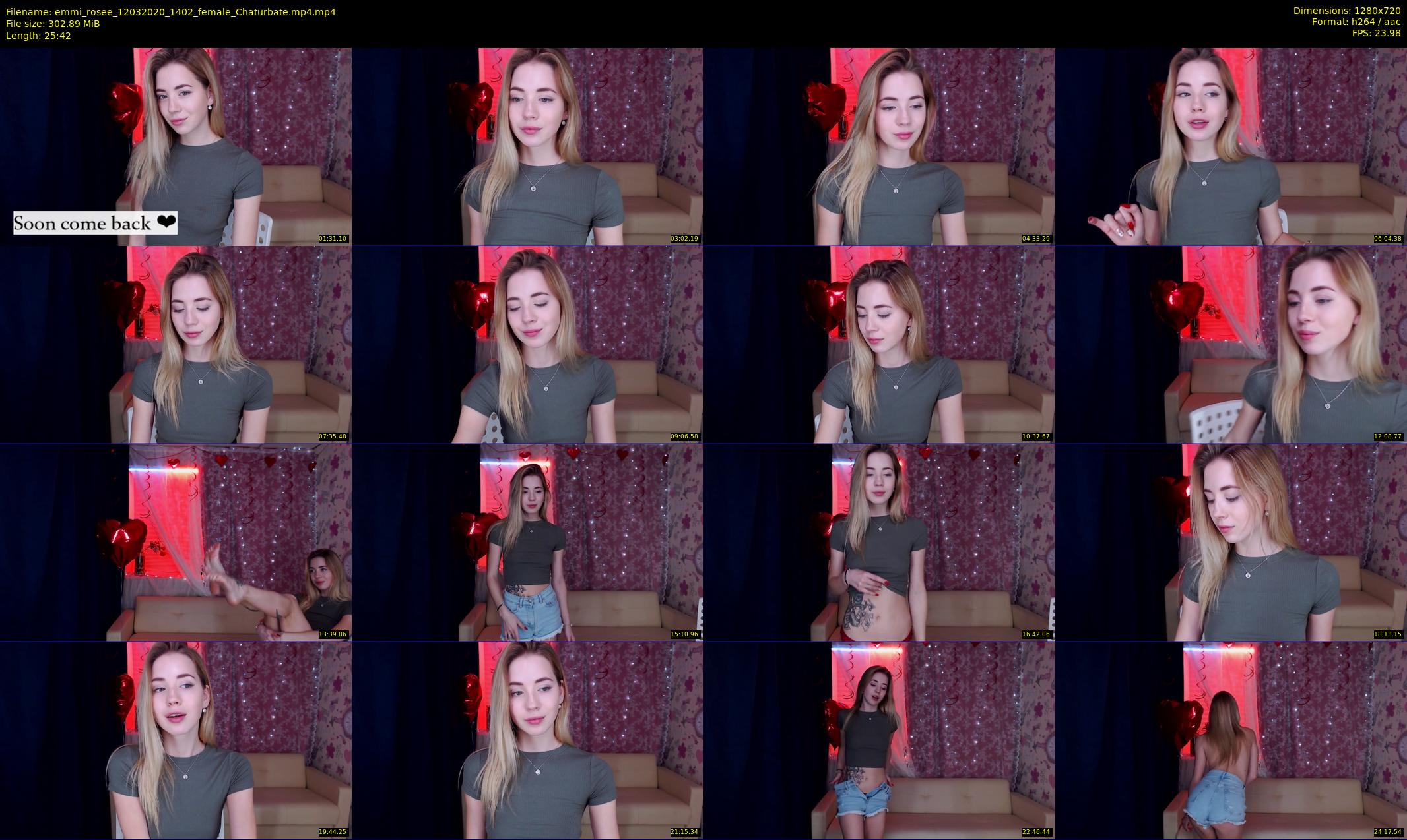 emmi_rosee — 26 minute Chaturbate female cam show recording, 720p, Mar 12, 2020