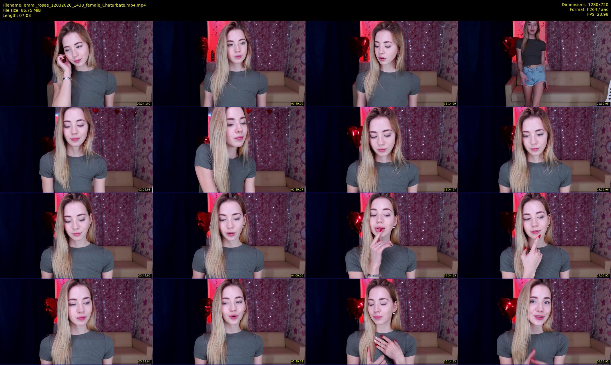 emmi_rosee — 8 minute Chaturbate female cam show recording, 720p, Mar 12, 2020