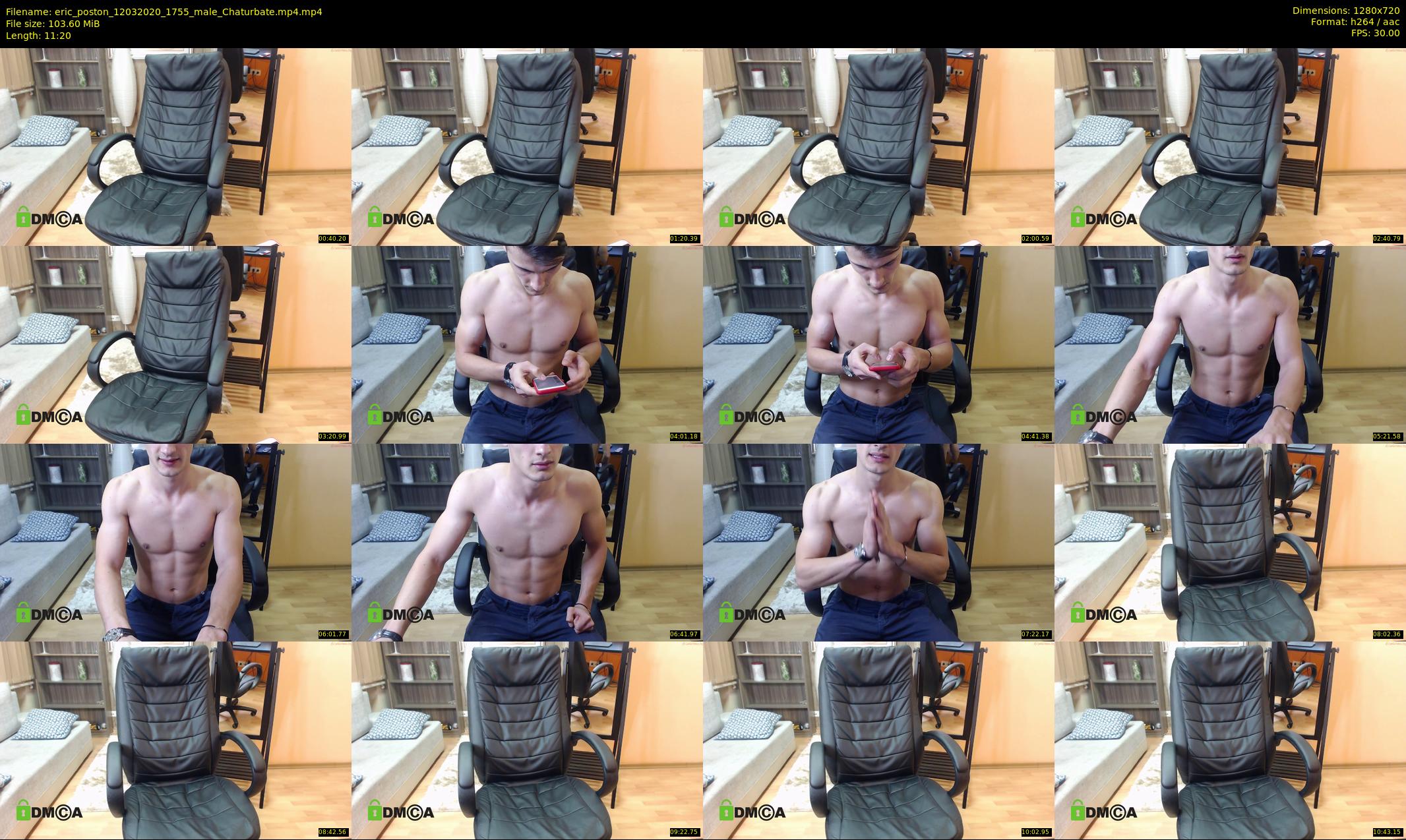 eric_poston — 12 minute Chaturbate male cam show recording, 720p, Mar 12, 2020