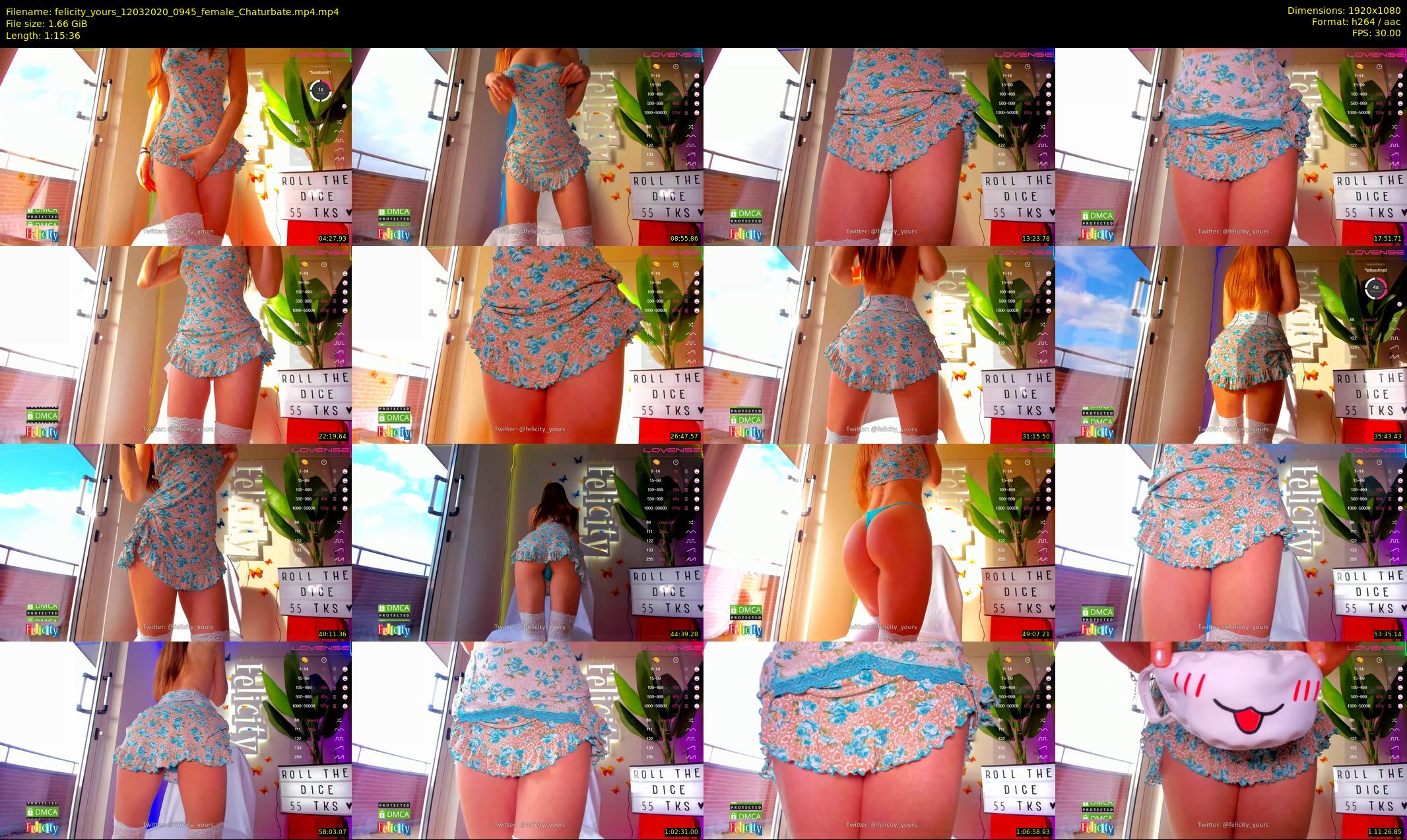 felicity_yours — 76 minute Chaturbate female cam show recording, 1080p, Mar 12, 2020