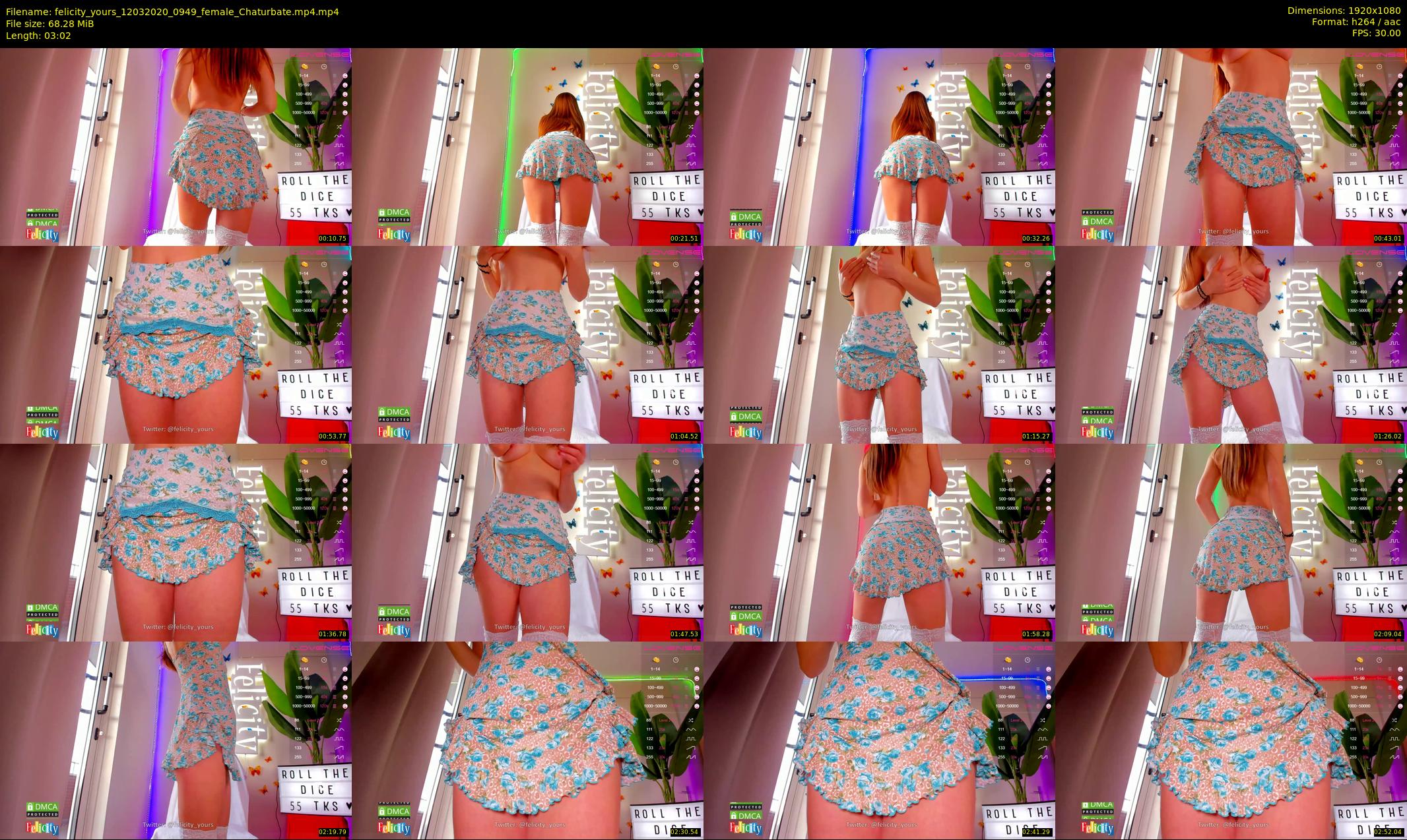 felicity_yours — 4 minute Chaturbate female cam show recording, 1080p, Mar 12, 2020