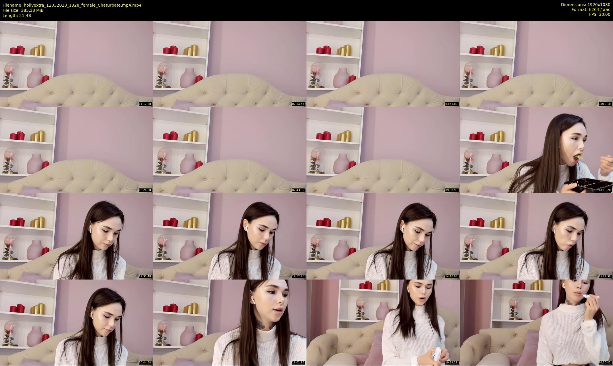 hollyextra — 22 minute Chaturbate female cam show recording, 1080p, Mar 12, 2020