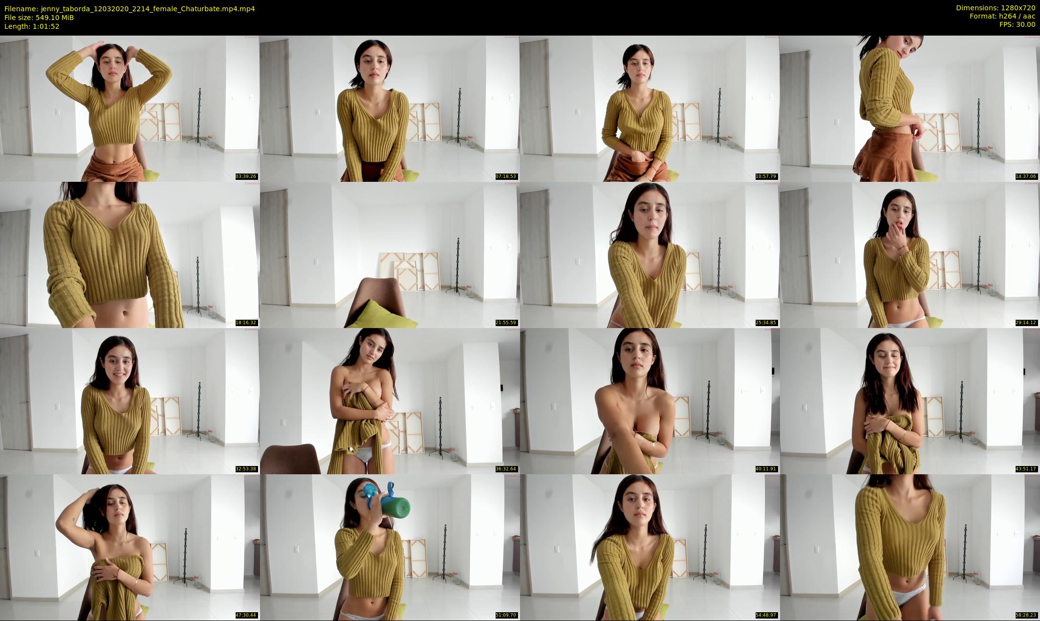 jenny_taborda — 62 minute Chaturbate female cam show recording, 720p, Mar 12, 2020