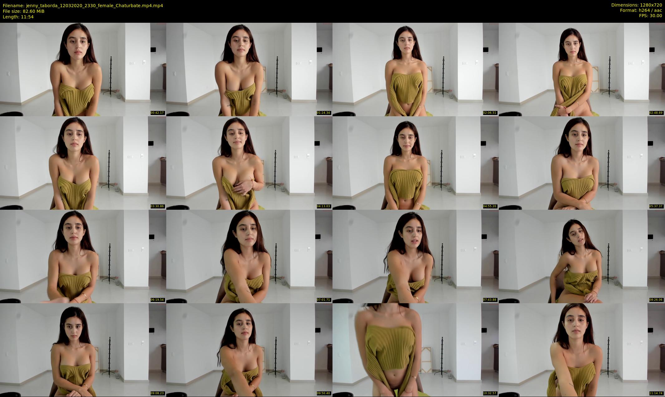 jenny_taborda — 12 minute Chaturbate female cam show recording, 720p, Mar 12, 2020