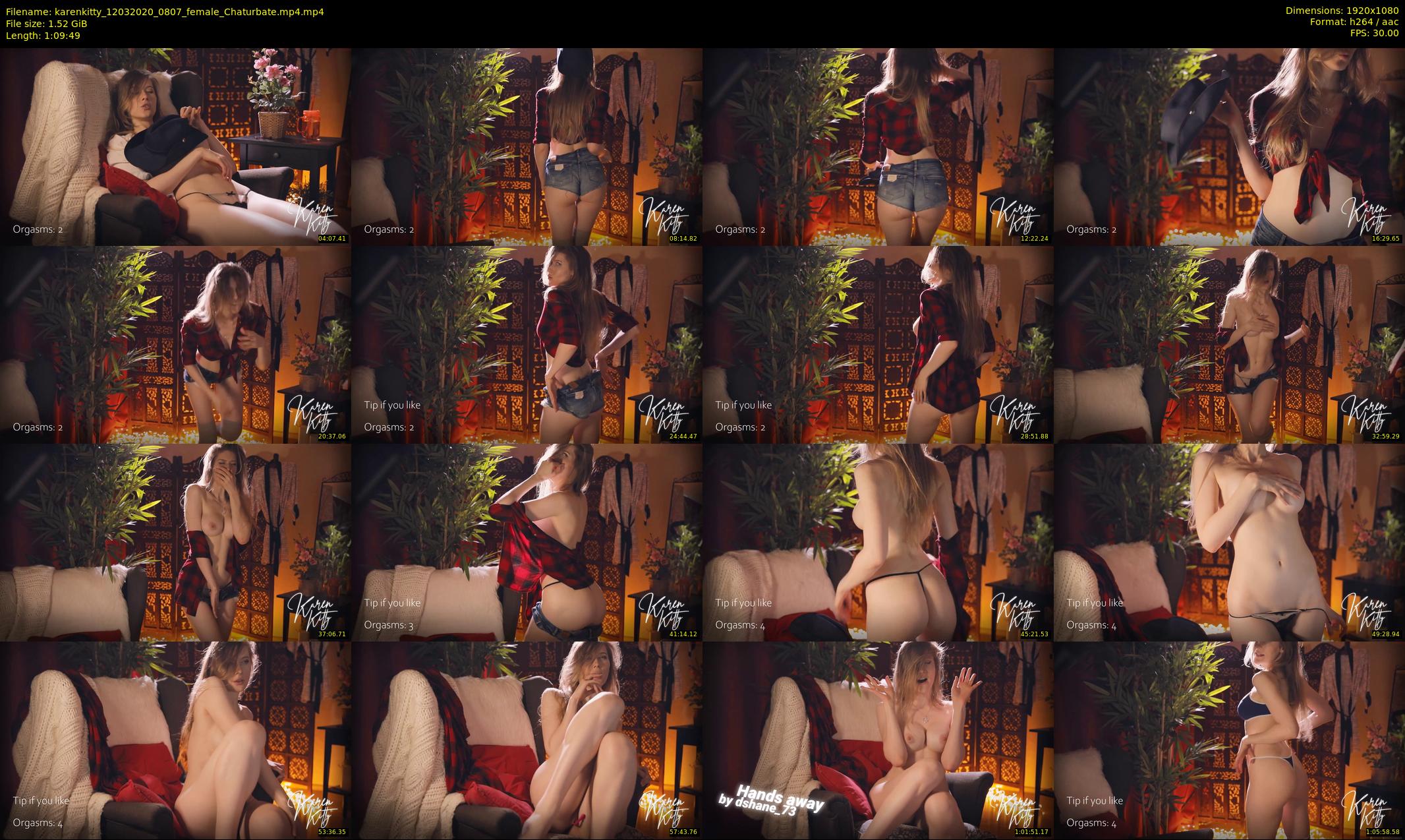 karenkitty — 70 minute Chaturbate female cam show recording, 1080p, Mar 12, 2020