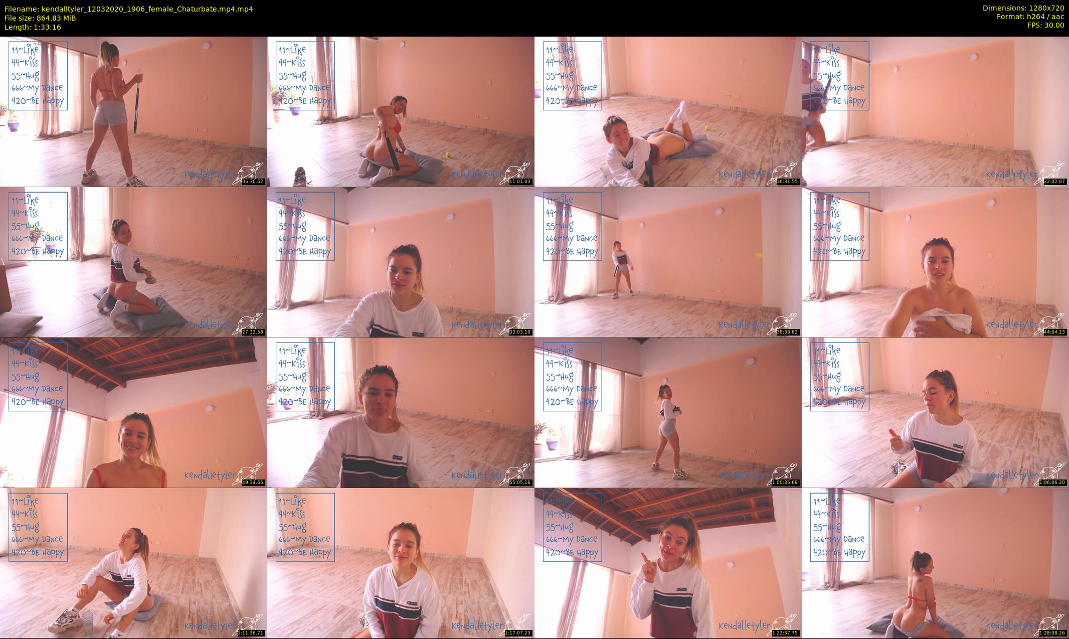 kendalltyler — 94 minute Chaturbate female cam show recording, 720p, Mar 12, 2020
