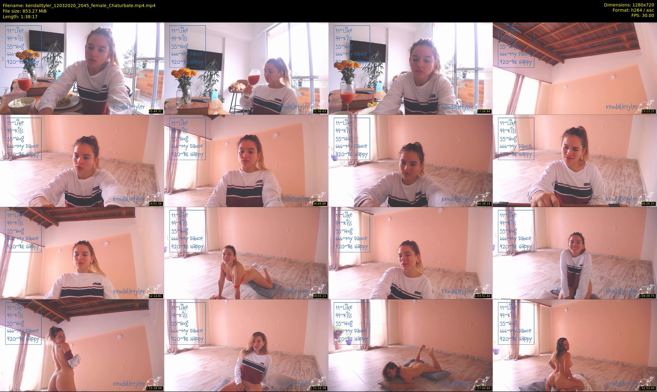 kendalltyler — 99 minute Chaturbate female cam show recording, 720p, Mar 12, 2020
