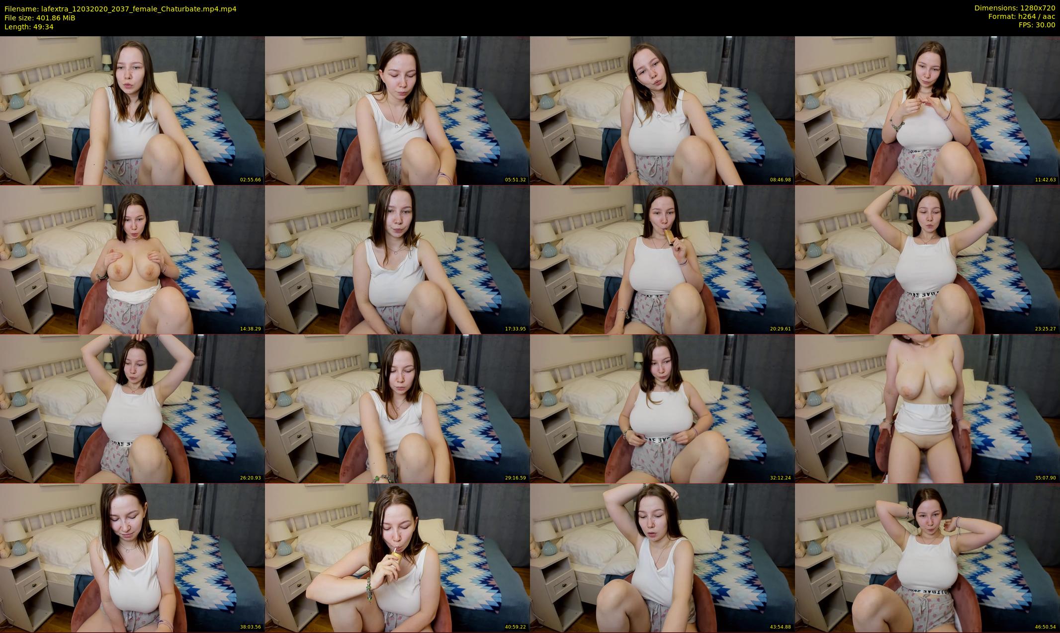 lafextra — 50 minute Chaturbate female cam show recording, 720p, Mar 12, 2020